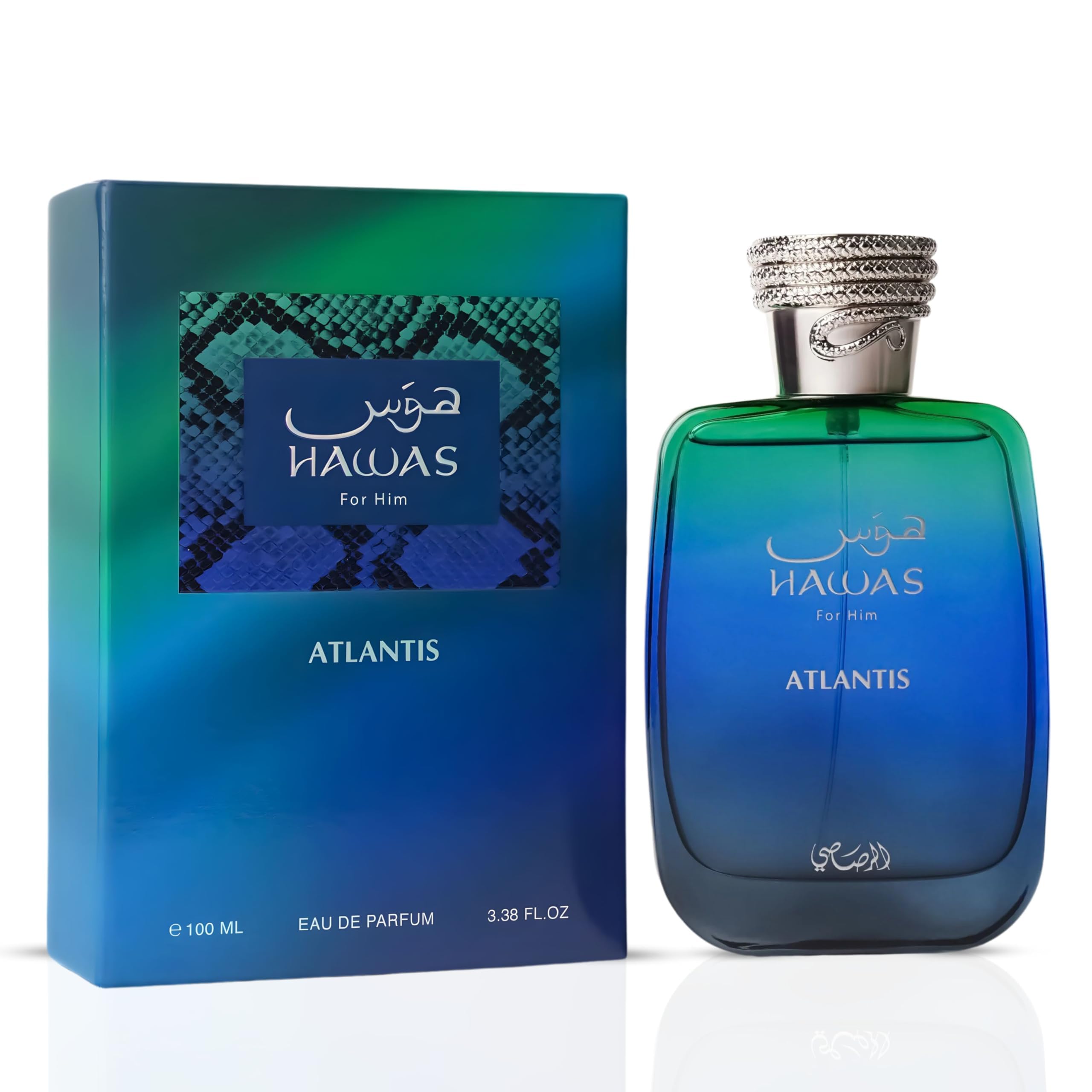 Rasasi Hawas Atlantis Fresh Modern Scent For Men EDP 100 ml (3.4 oz)