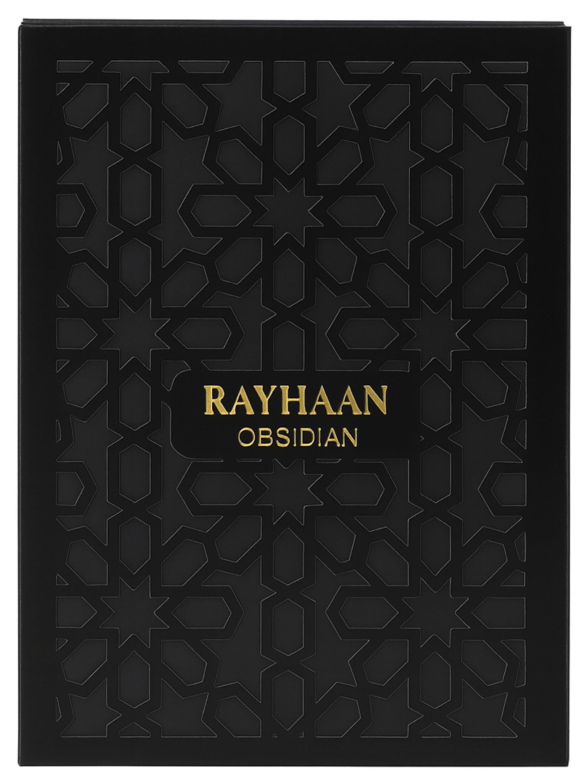 Rayhaan Obsidian Woody Spicy Amber Masculine Long Lasting / For Men EDP 100 ml - Thumbnail 3