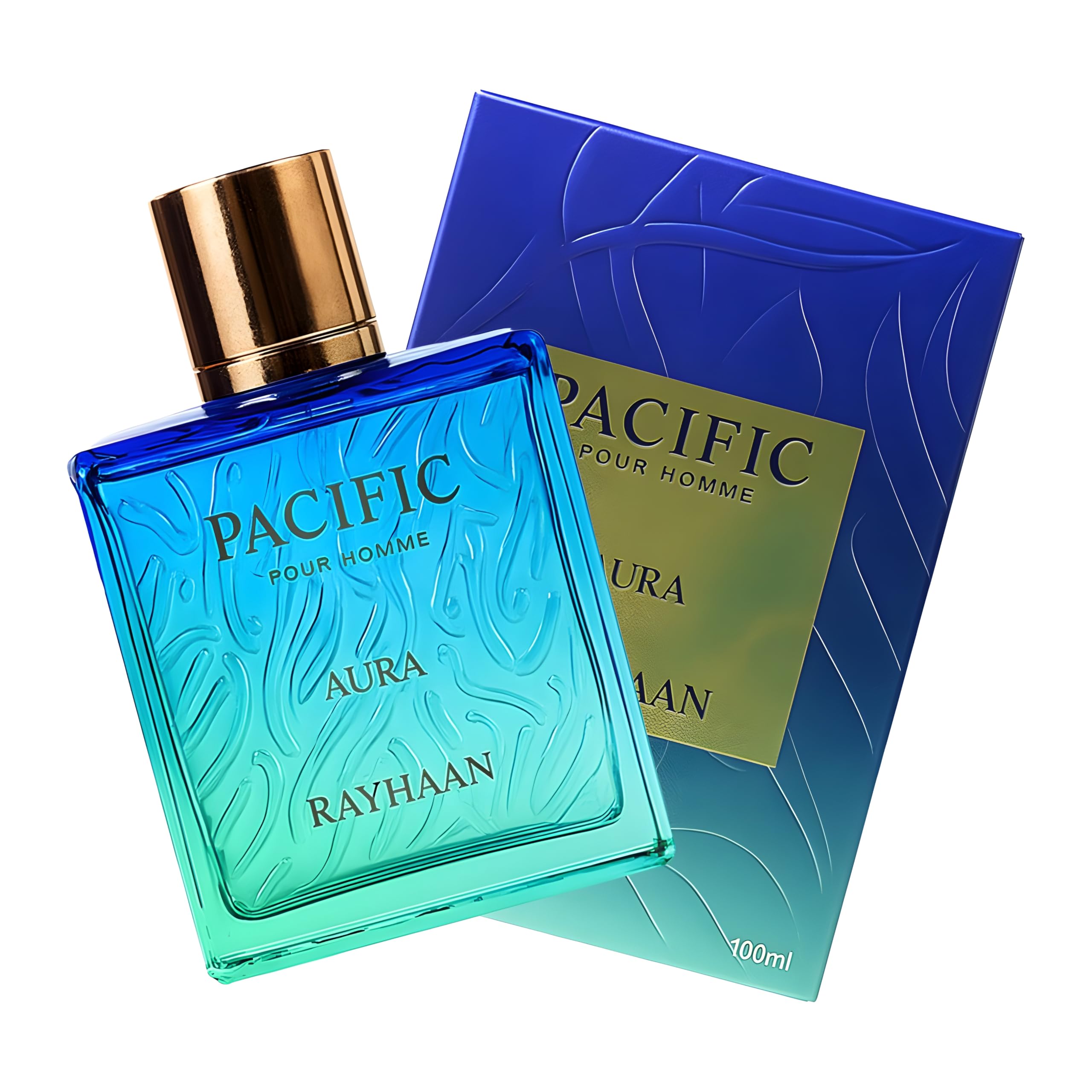 Rayhaan Pacific Aura Citrus Aromatic Mint Amber Fresh / For Men EDP 100 ml (3.4 - Thumbnail 2