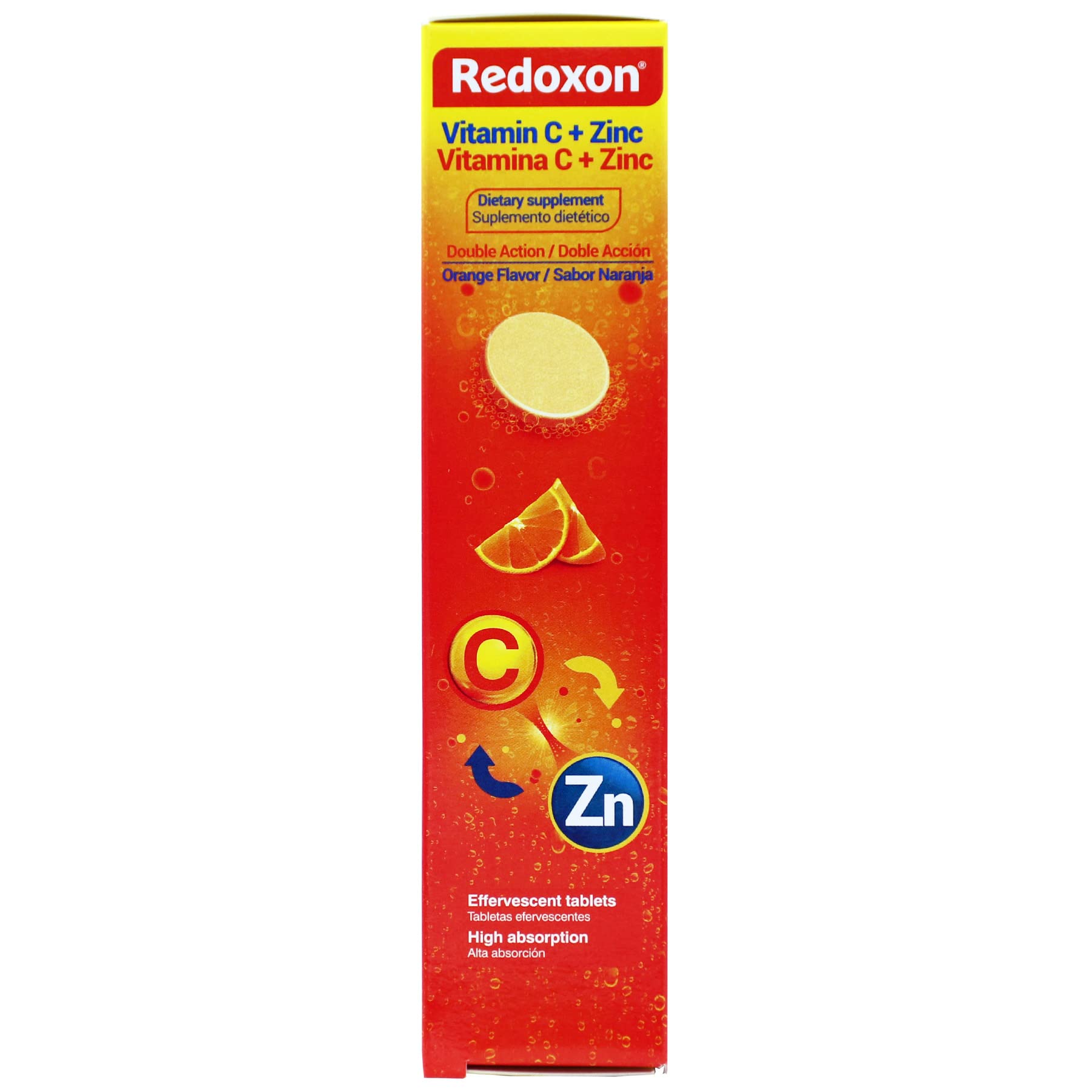 Redoxon Vitamin C + Zinc Effervescent Tablets of Vitamin C and Zinc Helps - Thumbnail 3