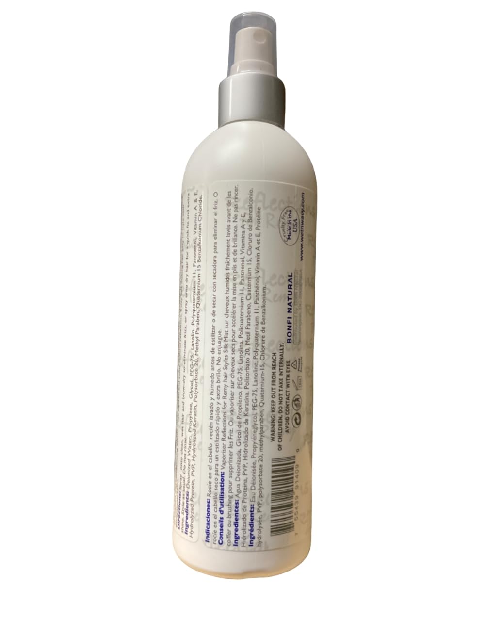 Wet N Wavy Remy Silk Mist Leave In Conditioner . 8 oz - Thumbnail 2