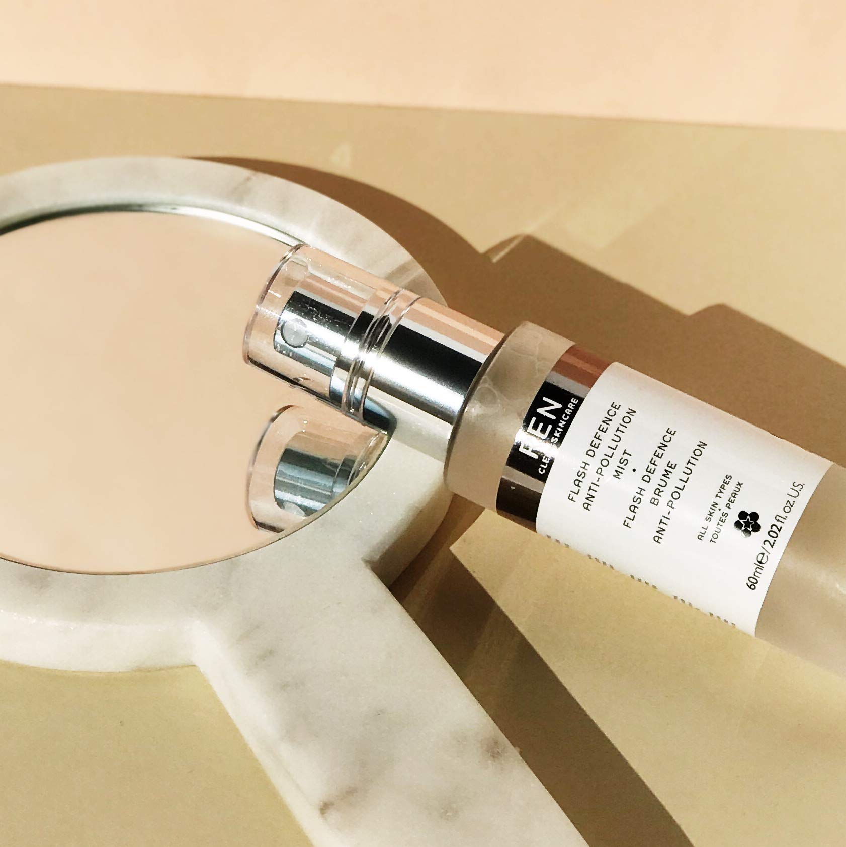 Ren Clean Skincare Flash Defence Anti Pollution Mist 2.02 Fl Oz