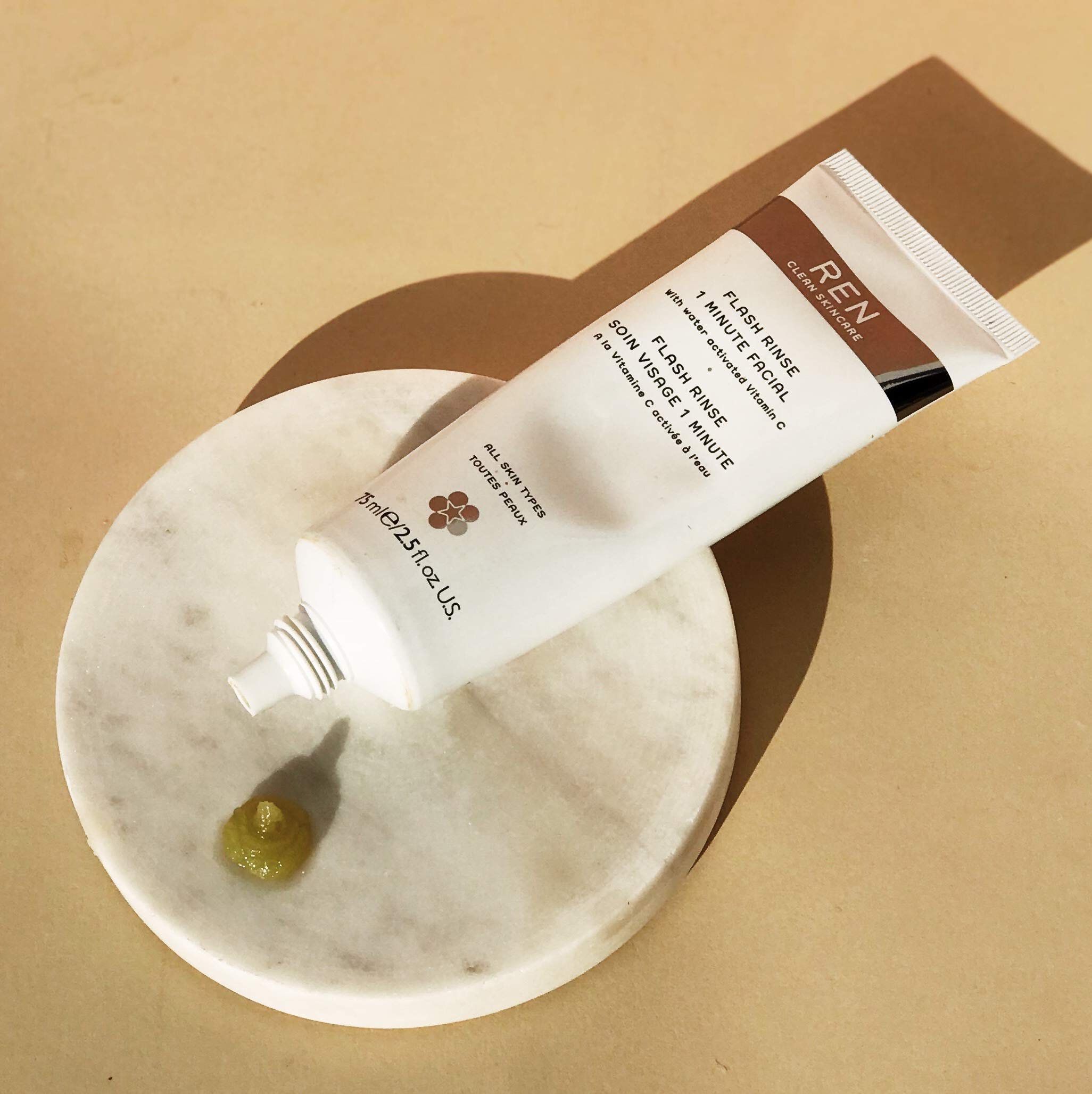 Ren Clean Skincare Flash Rinse 1 Minute Facial 2.5 Fl Oz