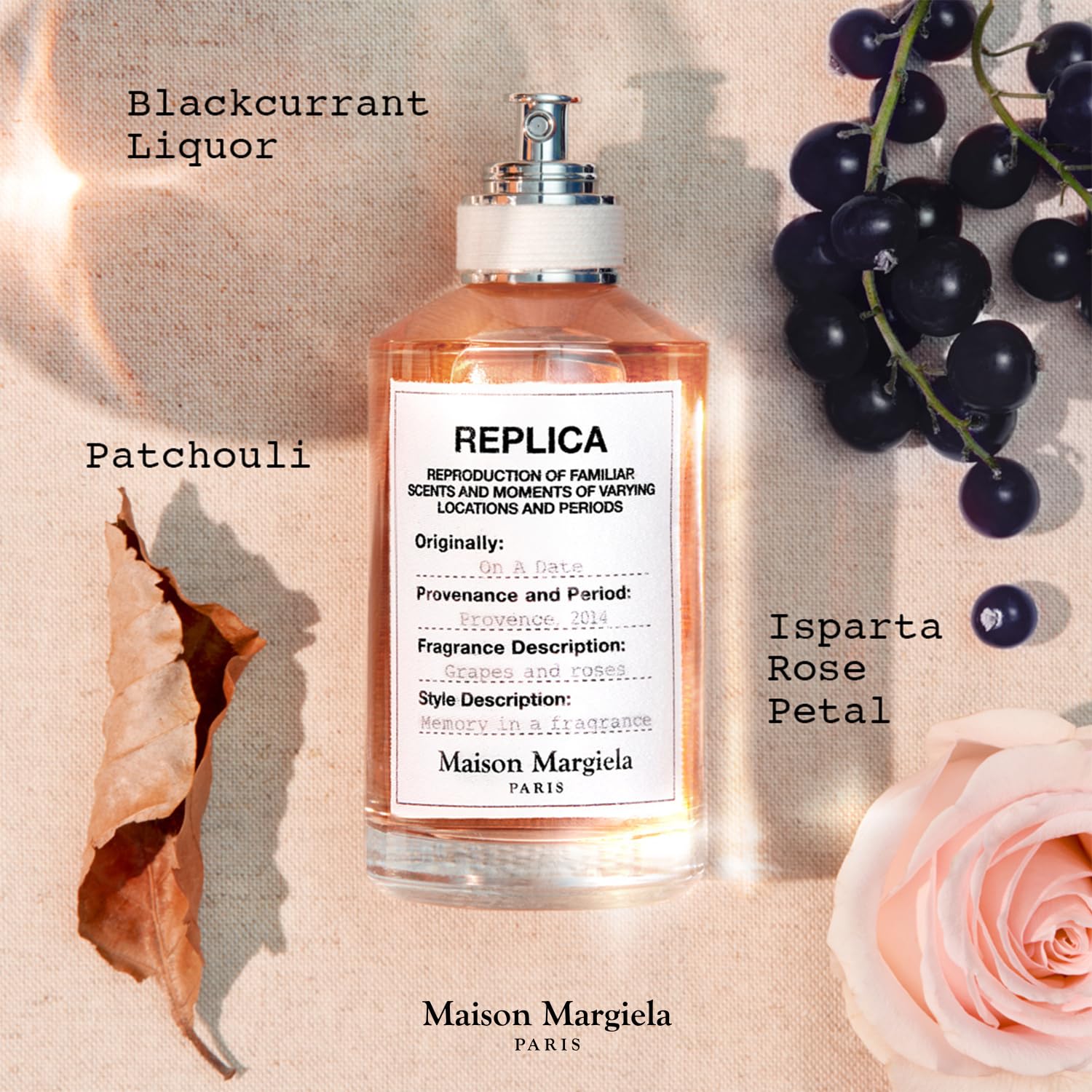 Maison Margiela Replica On A Date Floral With Patchouli Rose Black Current - Thumbnail 3