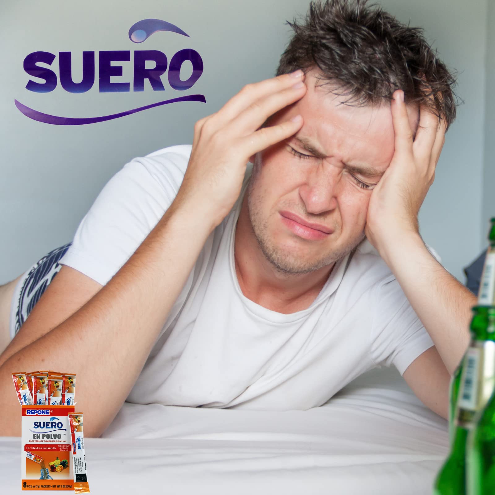 Repone Suero Electrolyte Powder Solution Fruit Flavor Packets 1 Box With 8 - Thumbnail 3