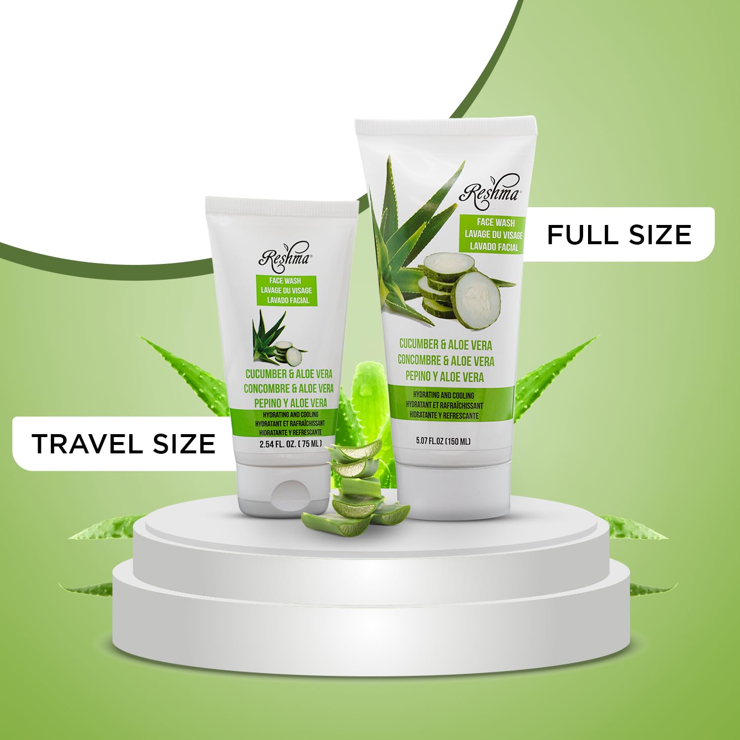 Reshma Beauty Travel Size Cucumber Aloe Vera Face Wash for All Skin Types - Thumbnail 2