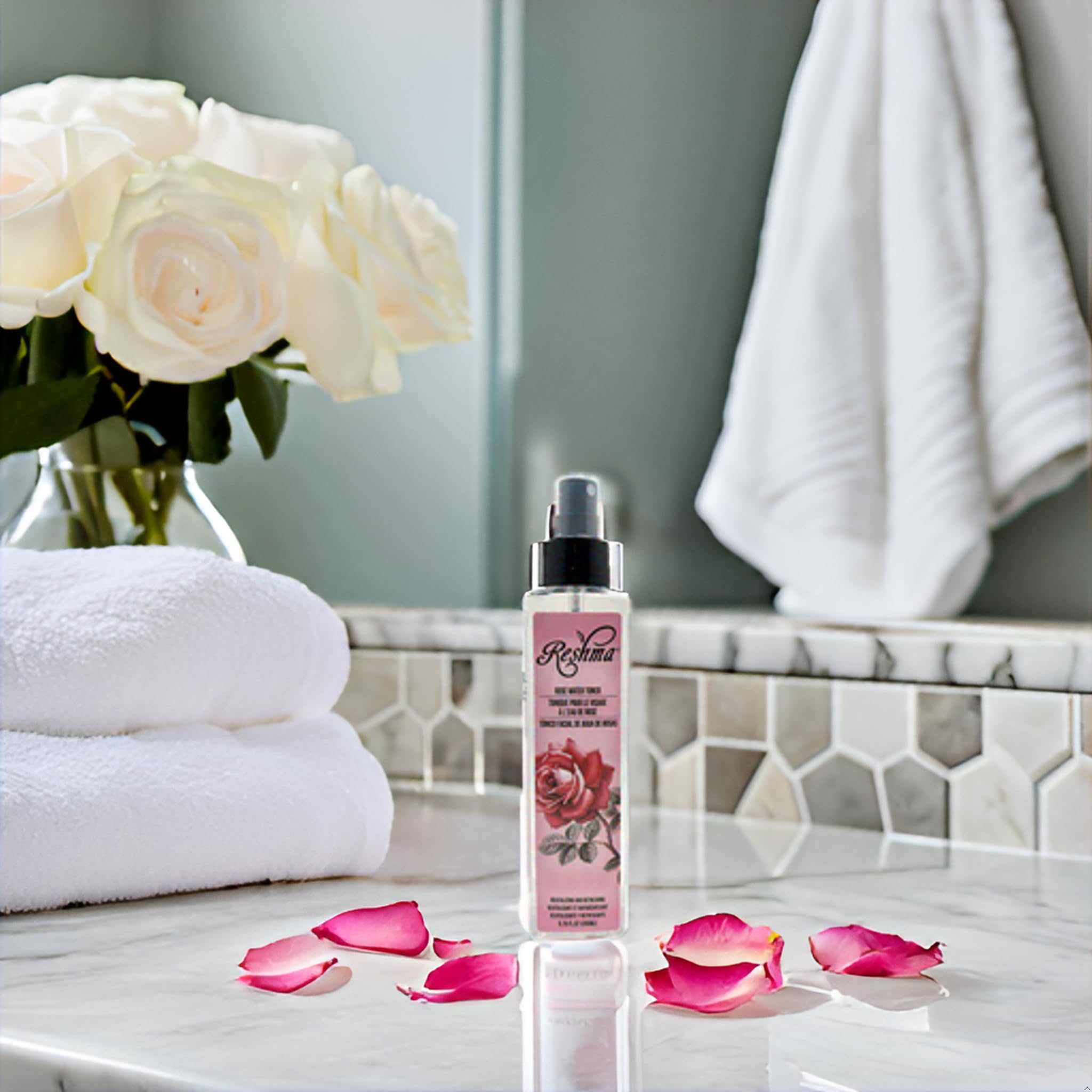 Reshma Beauty Rose Water Toner | Hydrating Mist for All Skin Types and Hair