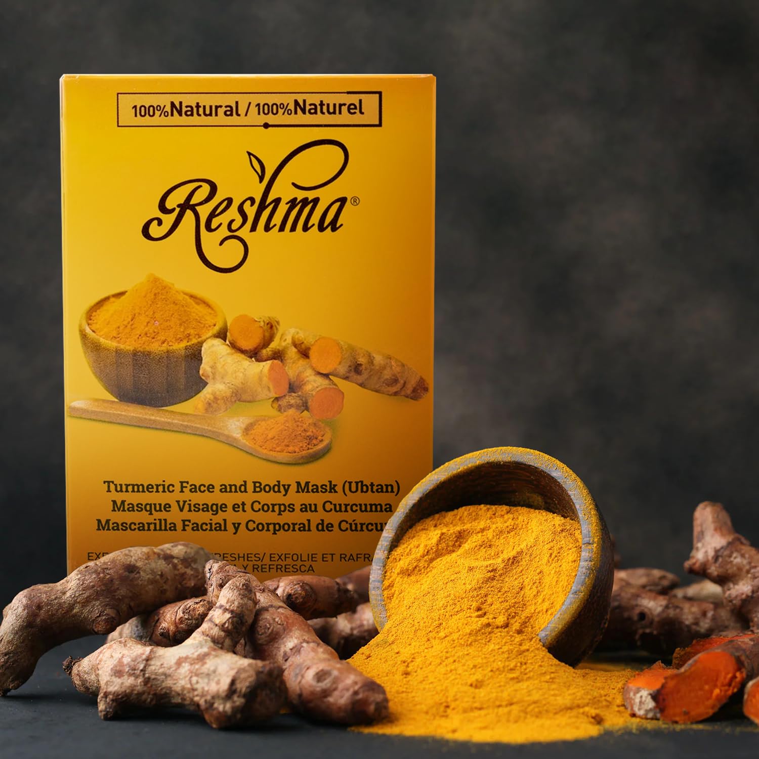 Reshma Beauty Turmeric Face Mask | All Natural Ingredients Barley Seed Gram - Thumbnail 3