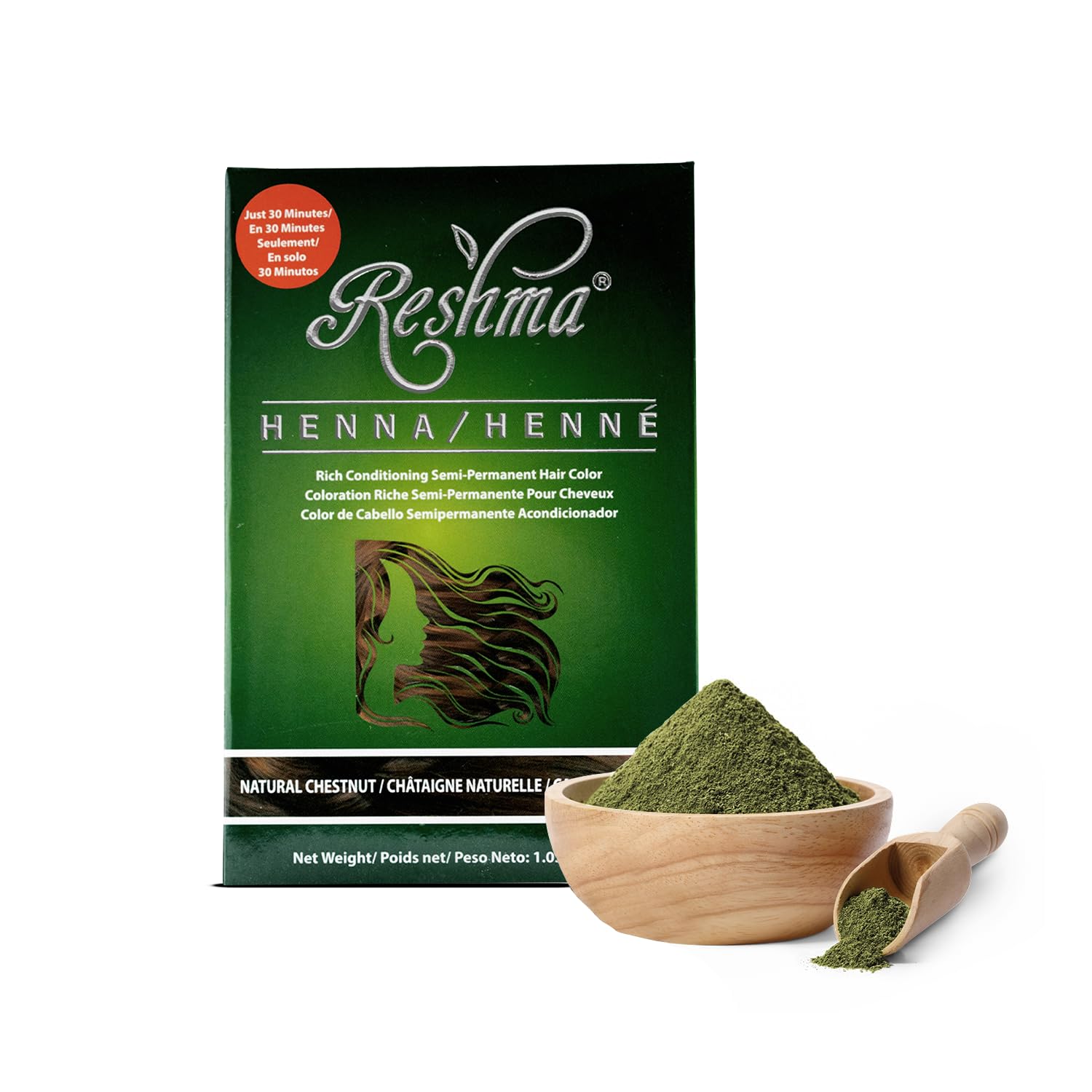 30 Minute Henna Hair Dye Soft Shiny Hair Henna Hair Color Dye 100% Gray