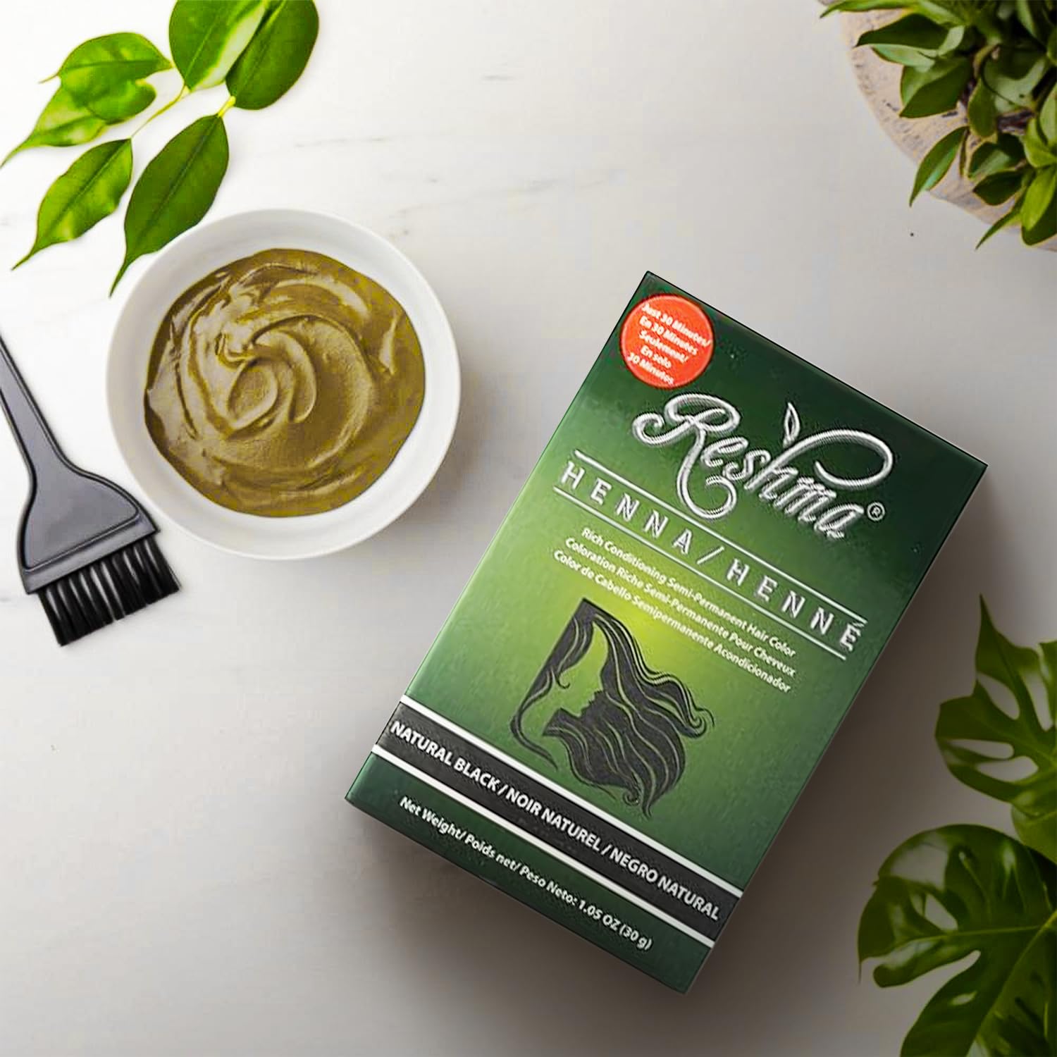 Reshma Beauty 30 Minute Henna Hair Color Infused With Plant Based Lawsonia - Thumbnail 2