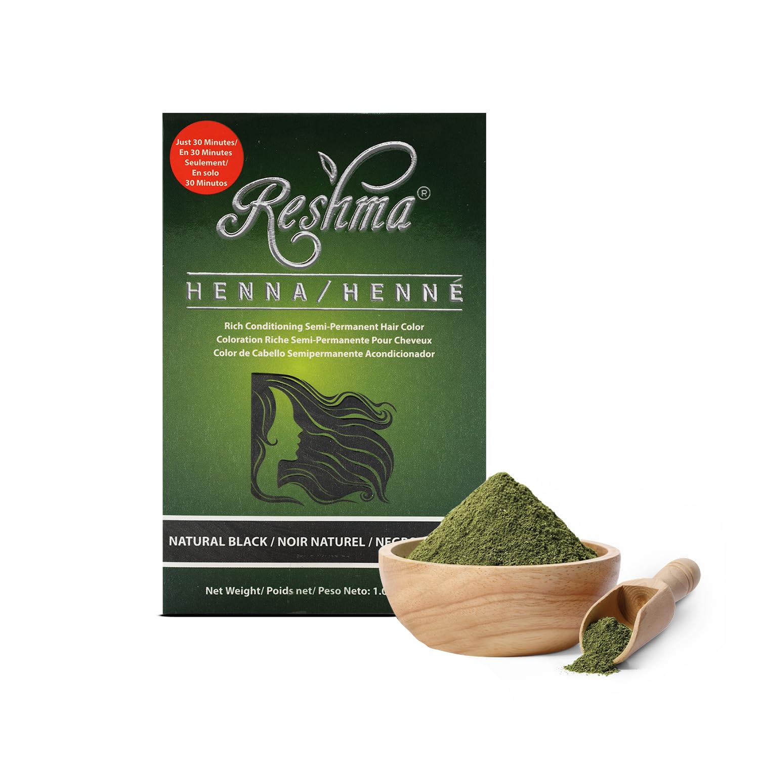 Reshma Beauty 30 Minute Henna Hair Color Infused With Plant Based Lawsonia