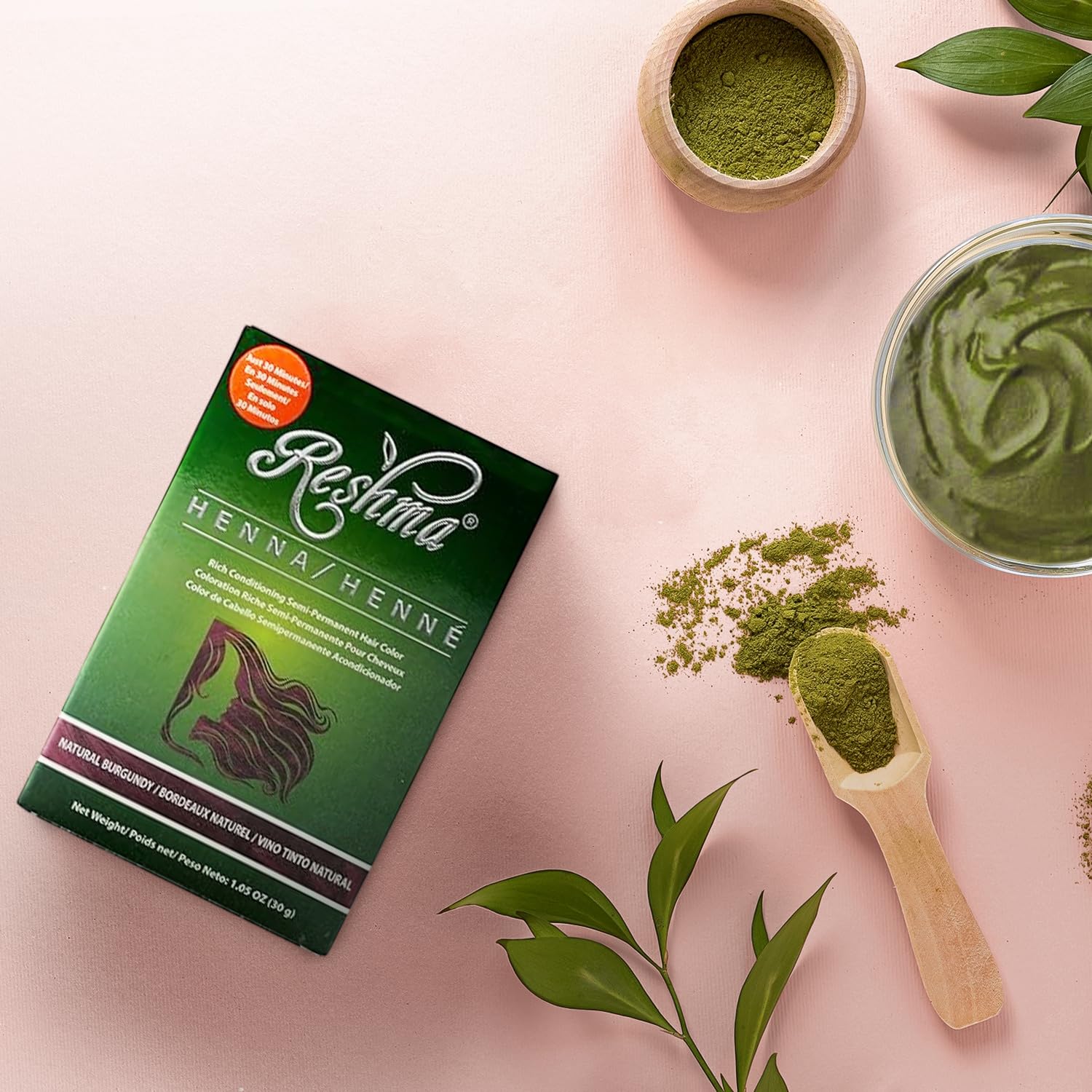 Reshma Beauty 30 Minute Henna Hair Color Infused With Plant Based Lawsonia - Thumbnail 2