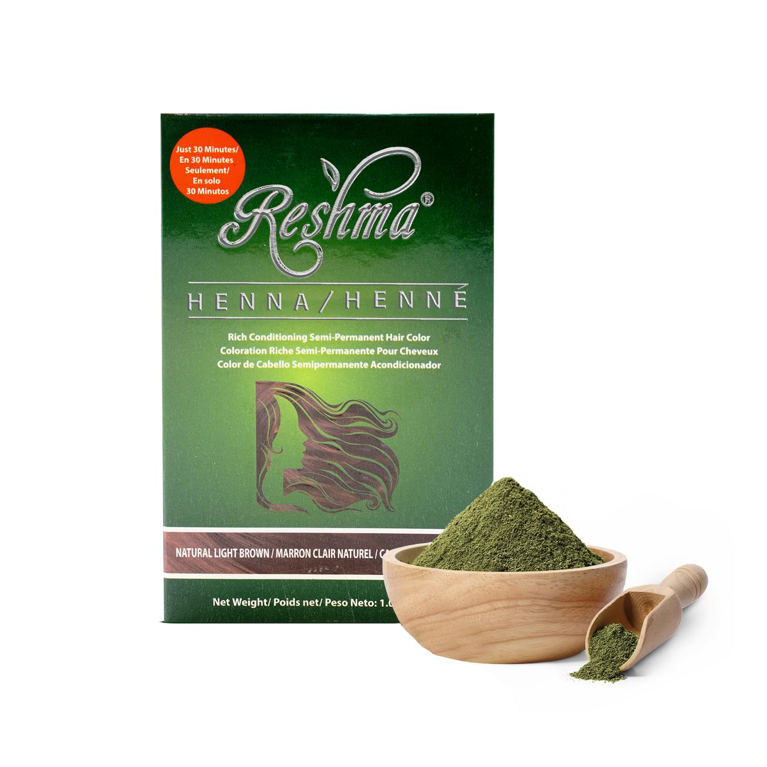 30 Minute Henna Hair Dye Soft Shiny Hair Henna Hair Color Dye 100% Gray