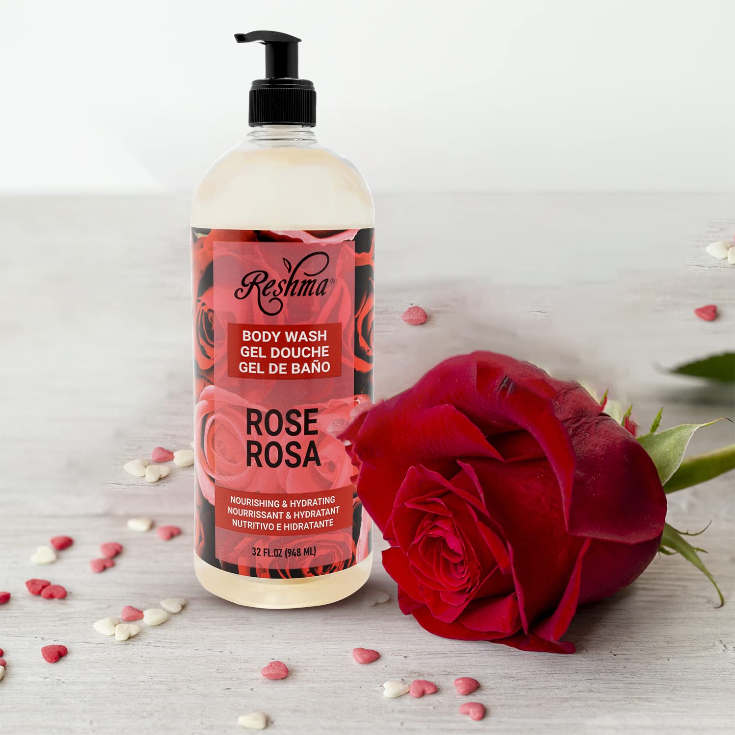 Reshma Rose Body Wash 32 oz