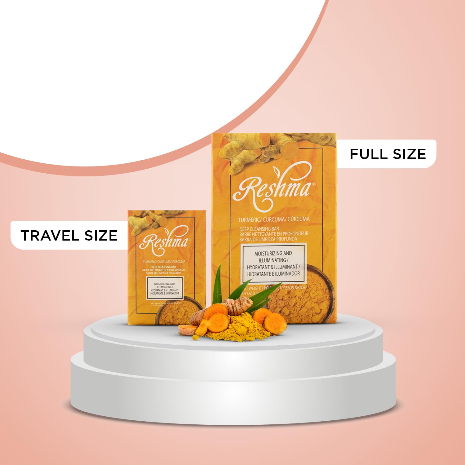 Reshma Beauty Travel Size Turmeric Soap Bar Soap for All Skin Types Dull Skin - Thumbnail 2