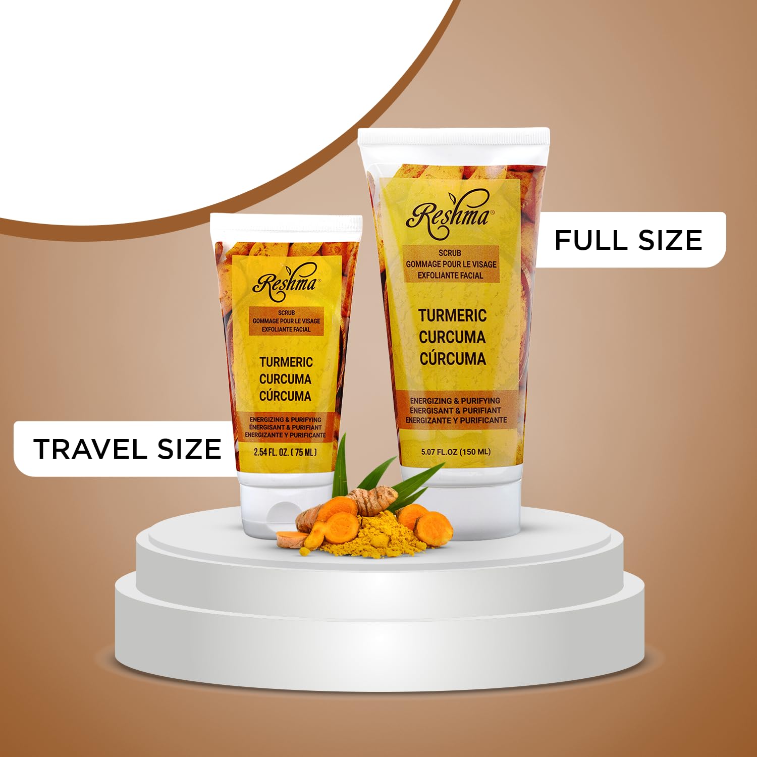 Reshma Beauty Travel Size Turmeric Scrub Cleanser Face Body Scrub - Thumbnail 2