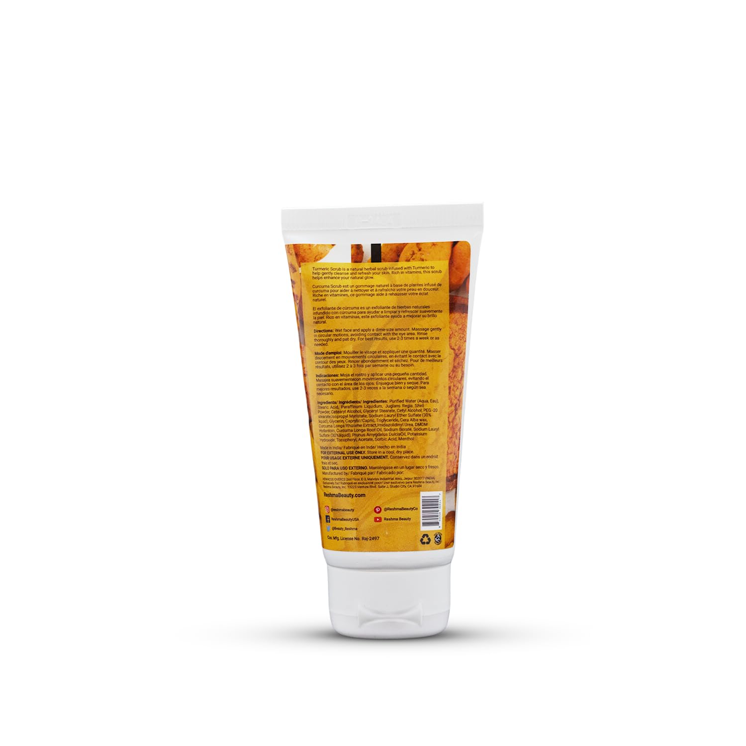Reshma Beauty Travel Size Turmeric Scrub Cleanser Face Body Scrub - Thumbnail 3