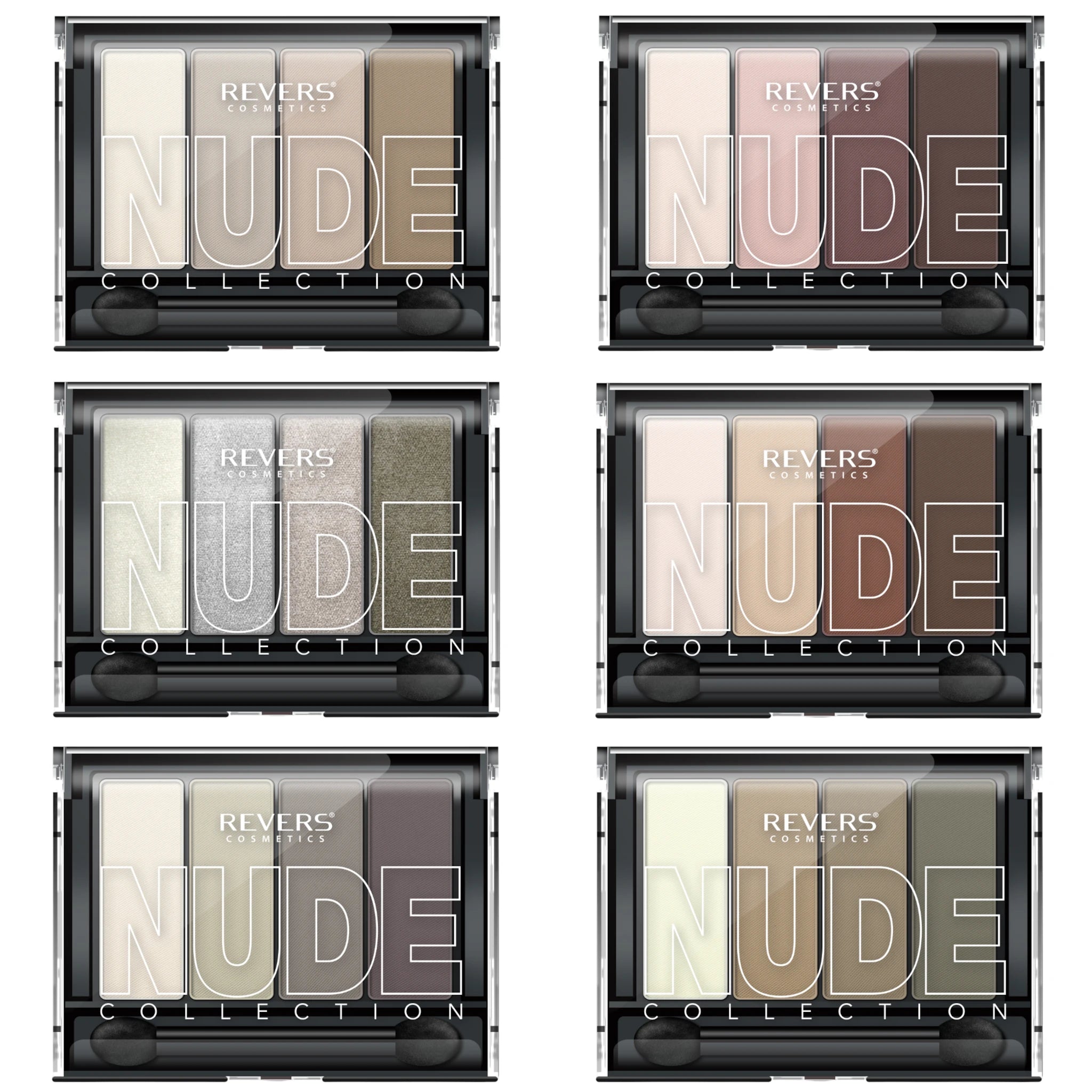 (12-pack) Revers Cosmetics Gallant Nude Eyeshadow - Thumbnail 2