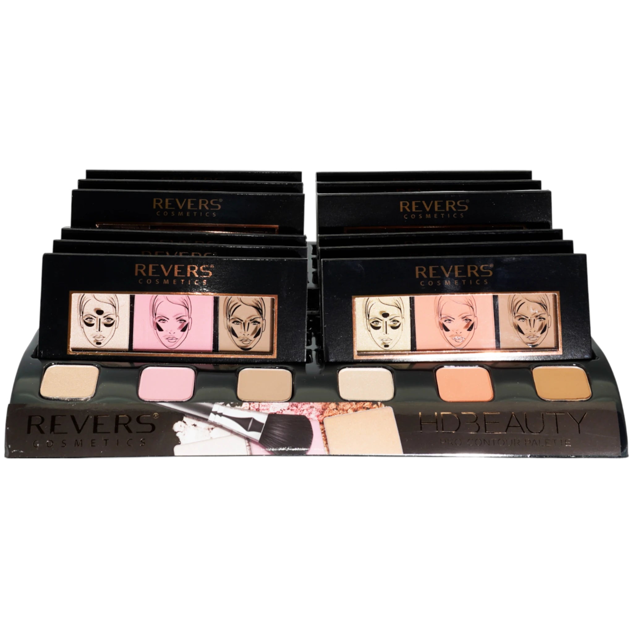 (12-pack) Revers Cosmetics Hd Beauty Pro Contour Palette