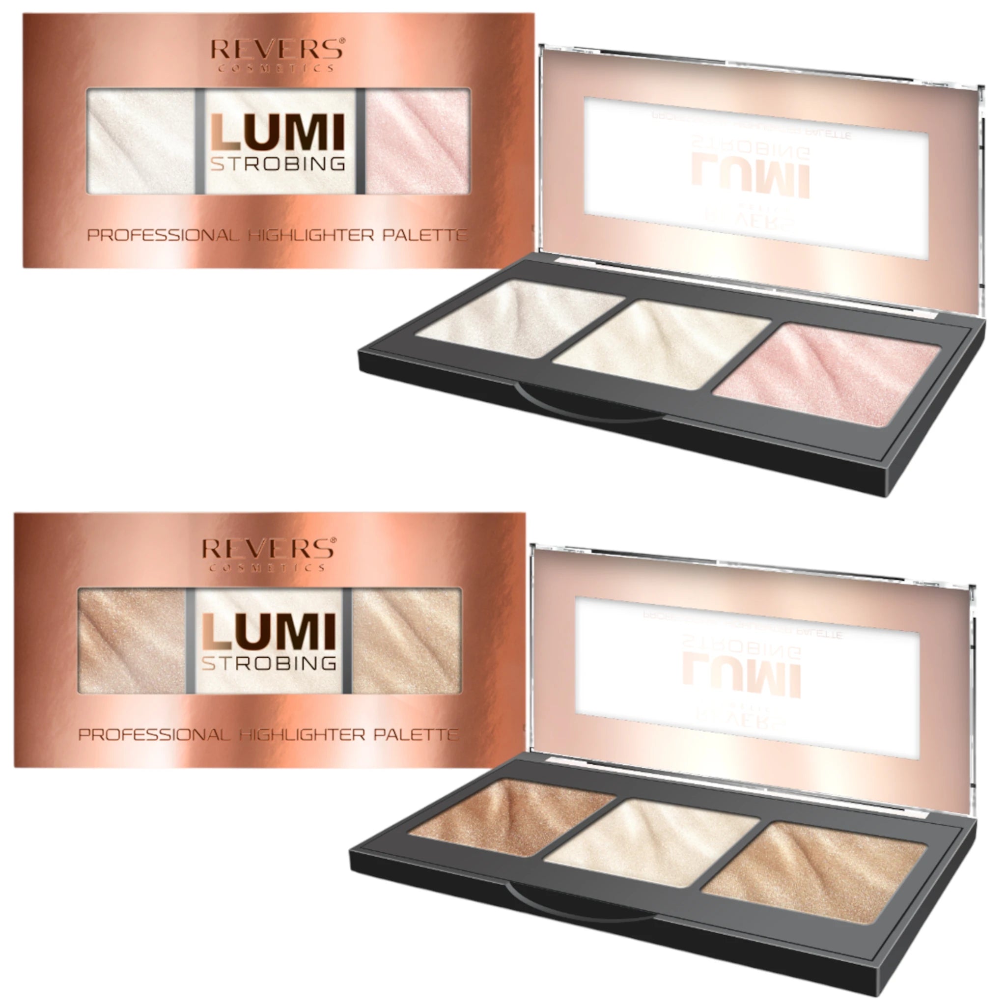 (12-pack) Revers Cosmetics Lumi Strobing Highlighter Palette - Thumbnail 2
