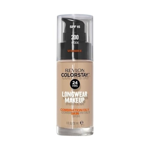 (12-pack) Revlon Color Stay Liquid Makeup for Combination/Oily Skin, Nude, 1.0 Fluid Ounce - Thumbnail 3