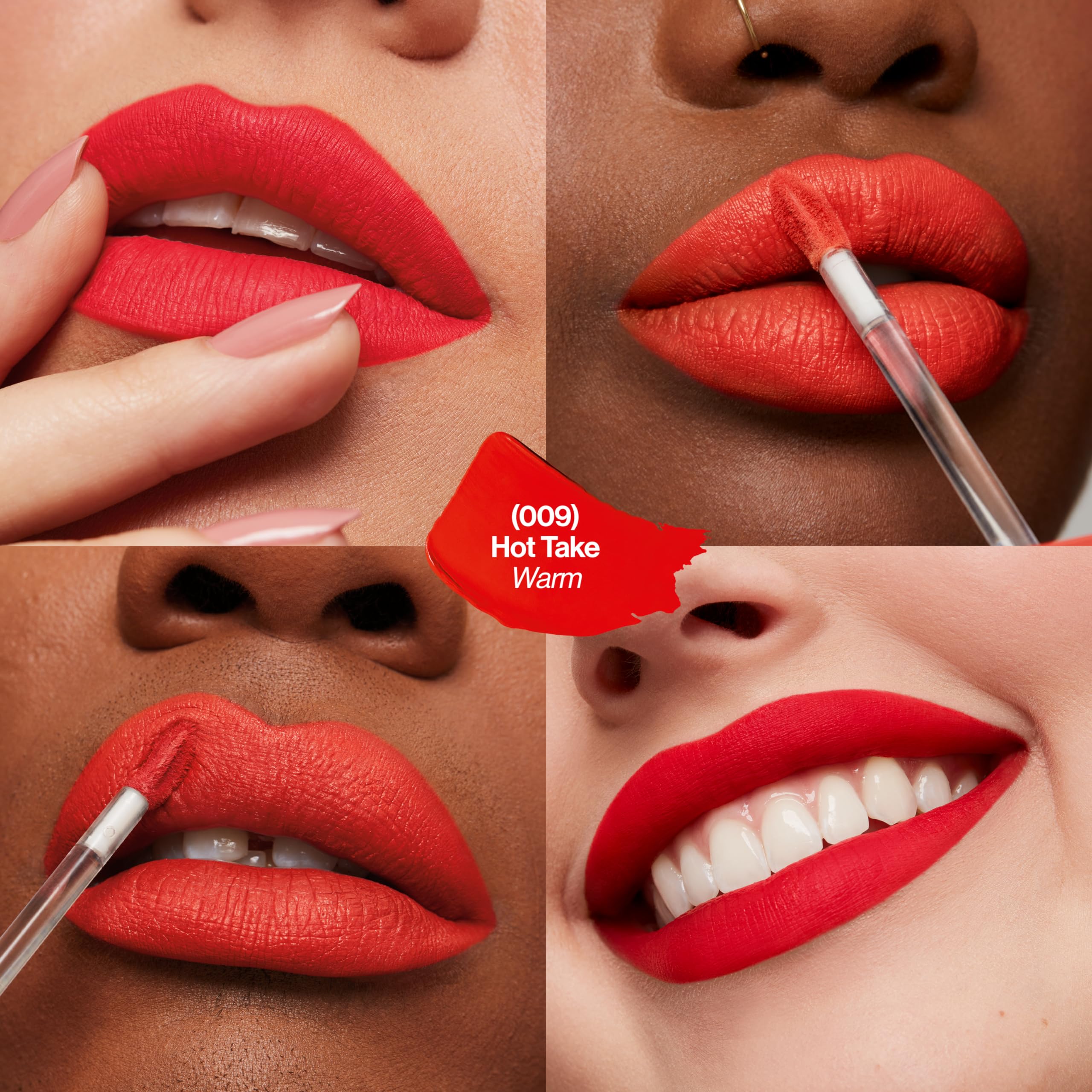 (12-pack) Revlon ColorStay Limitless Matte Liquid Lipstick, Vegan Formula, No-Budge, Longwear Lip Color, Long Lasting, Lightweight/Comfortable, Waterproof, 009 Hot Take, 0.17 fl oz - Thumbnail 2