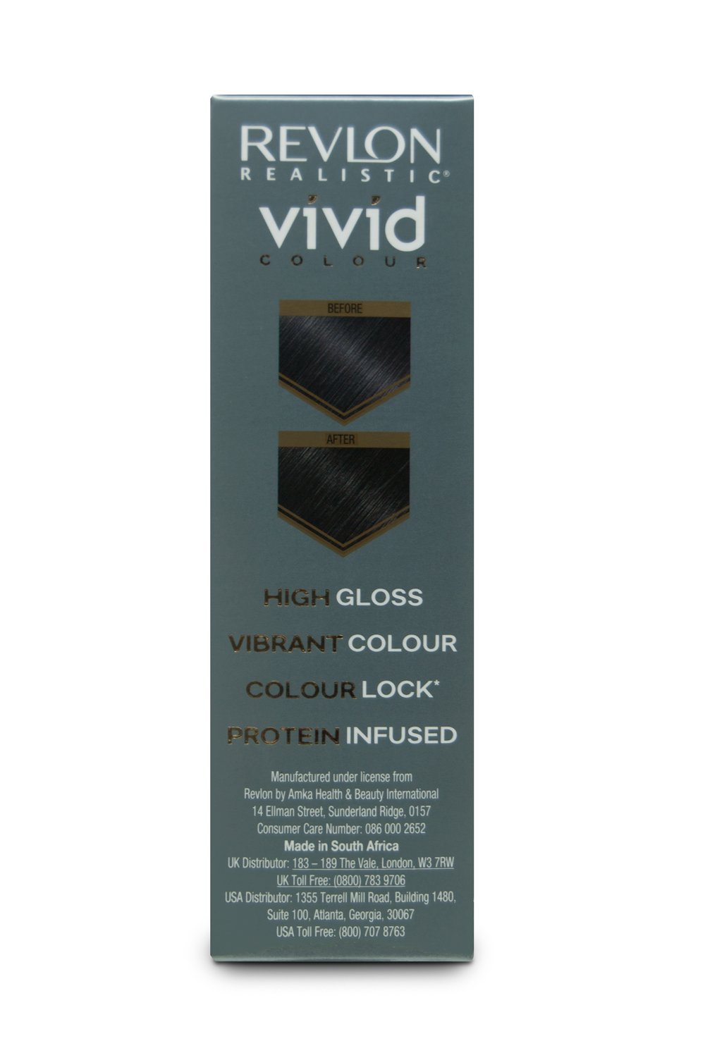 Revlon Realistic Vivid Colour Protein Infused Permanent Color Hair Jet Black