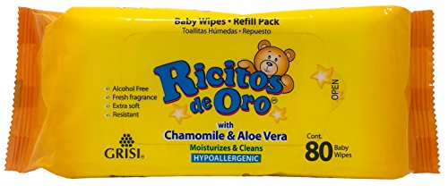 Ricitos de Oro Baby Wipes Baby Wipes With Chamomile Extract and Aloe Vera 80 - Thumbnail 2
