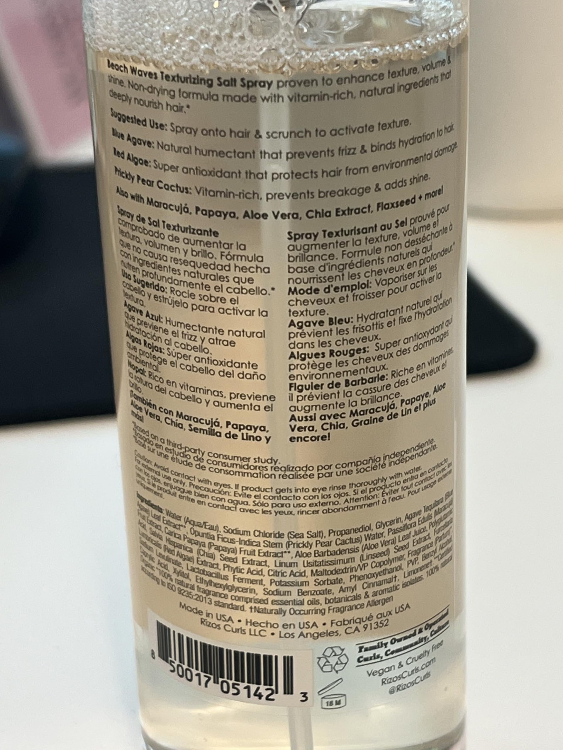 Rizos Curls Beach Waves Texturizing Salt Enhance Texture Volume Nourish and - Thumbnail 3