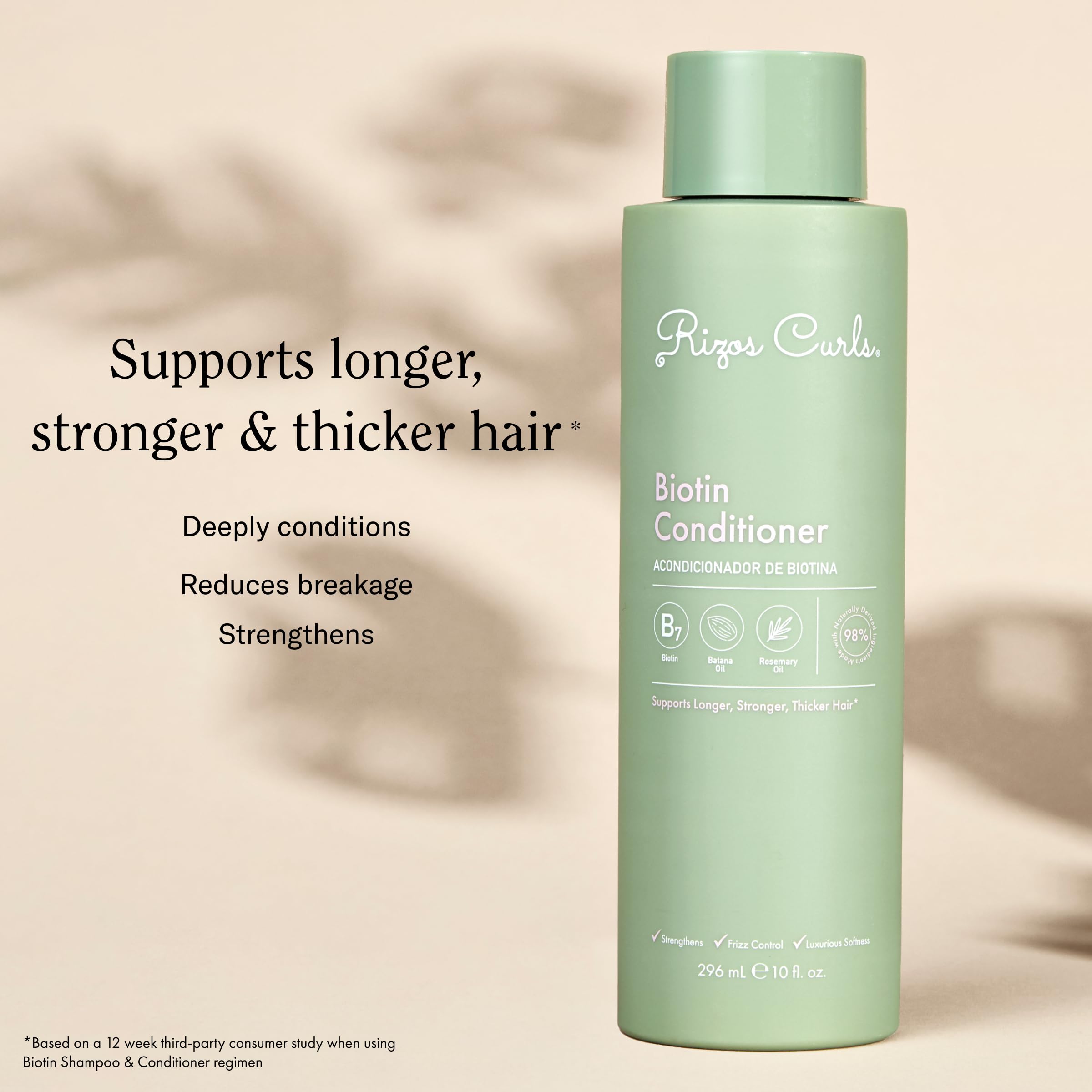 Rizos Curls Biotin Conditioner Deeply Moisturize Reduce Breakage With Biotin - Thumbnail 3