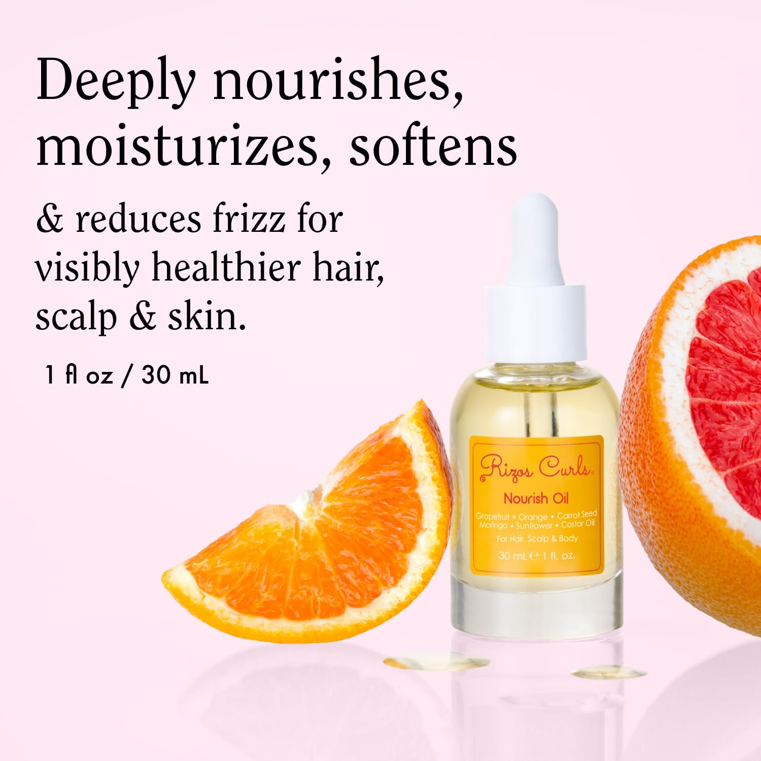 Rizos Curls Nourish Oil Strength Frizz Control Improve Split Ends Repair Dry - Thumbnail 3