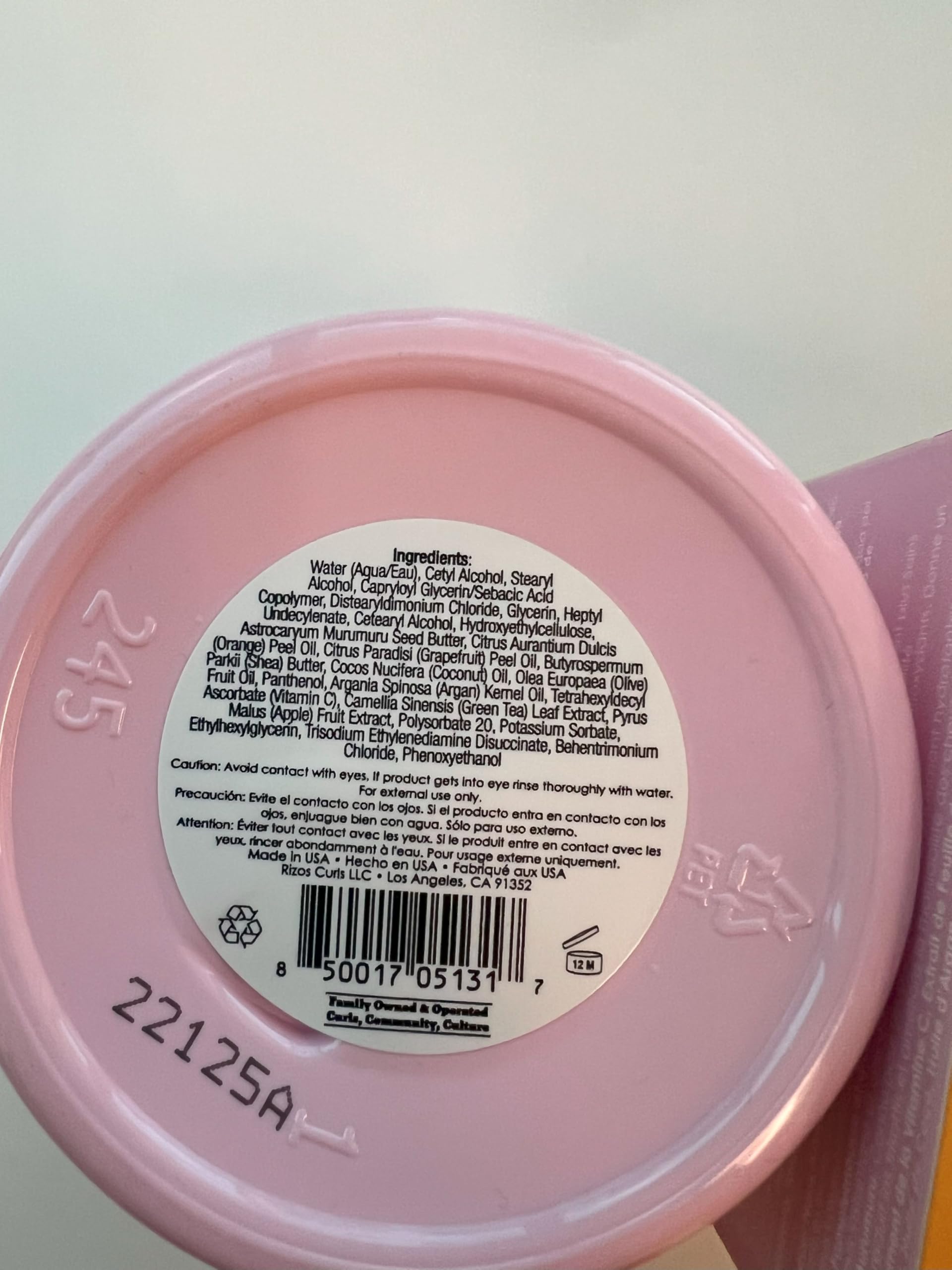 Rizos Curls Vitamin C Mask 10 oz - Thumbnail 3