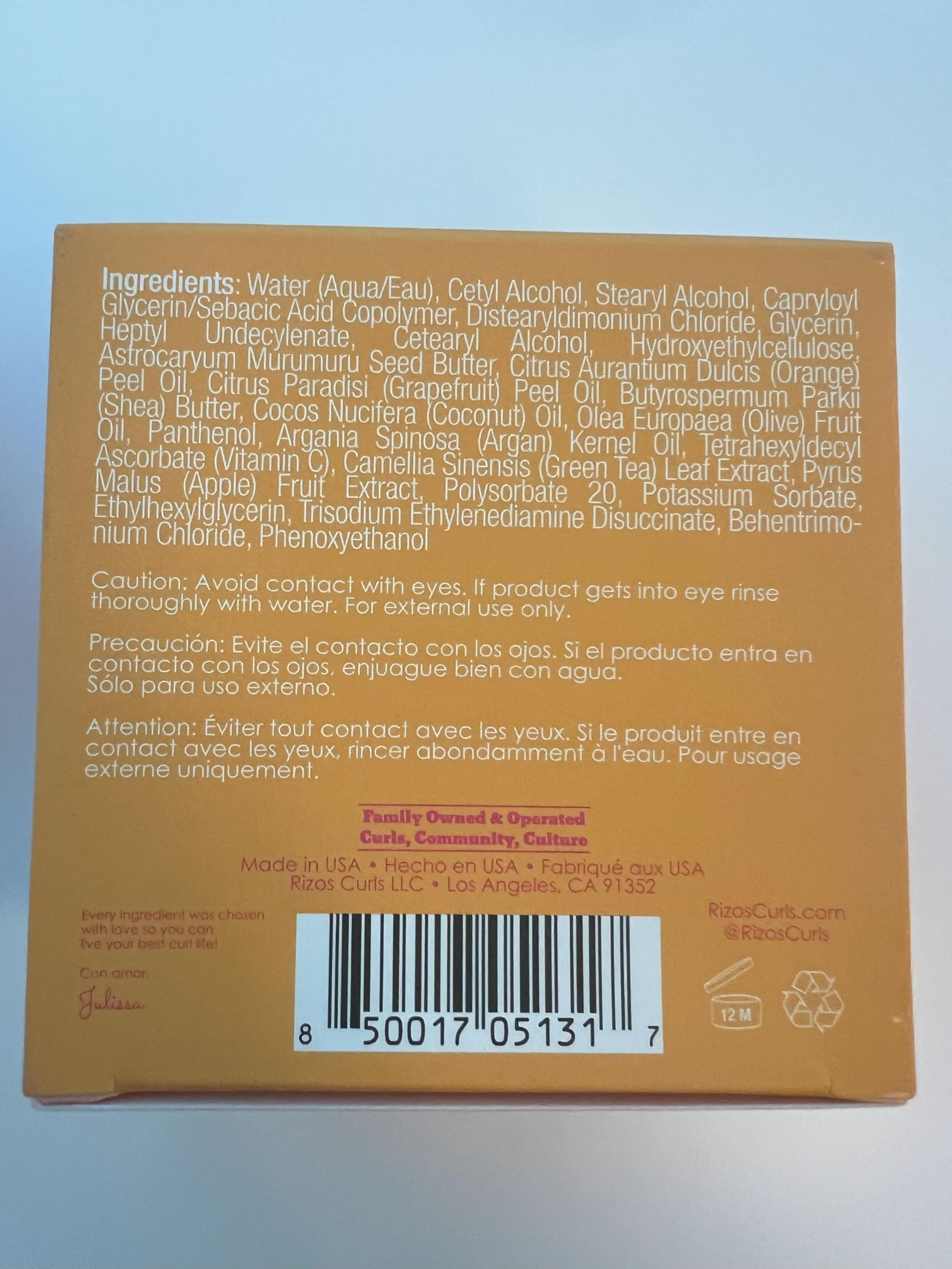 Rizos Curls Vitamin C Mask 10 oz