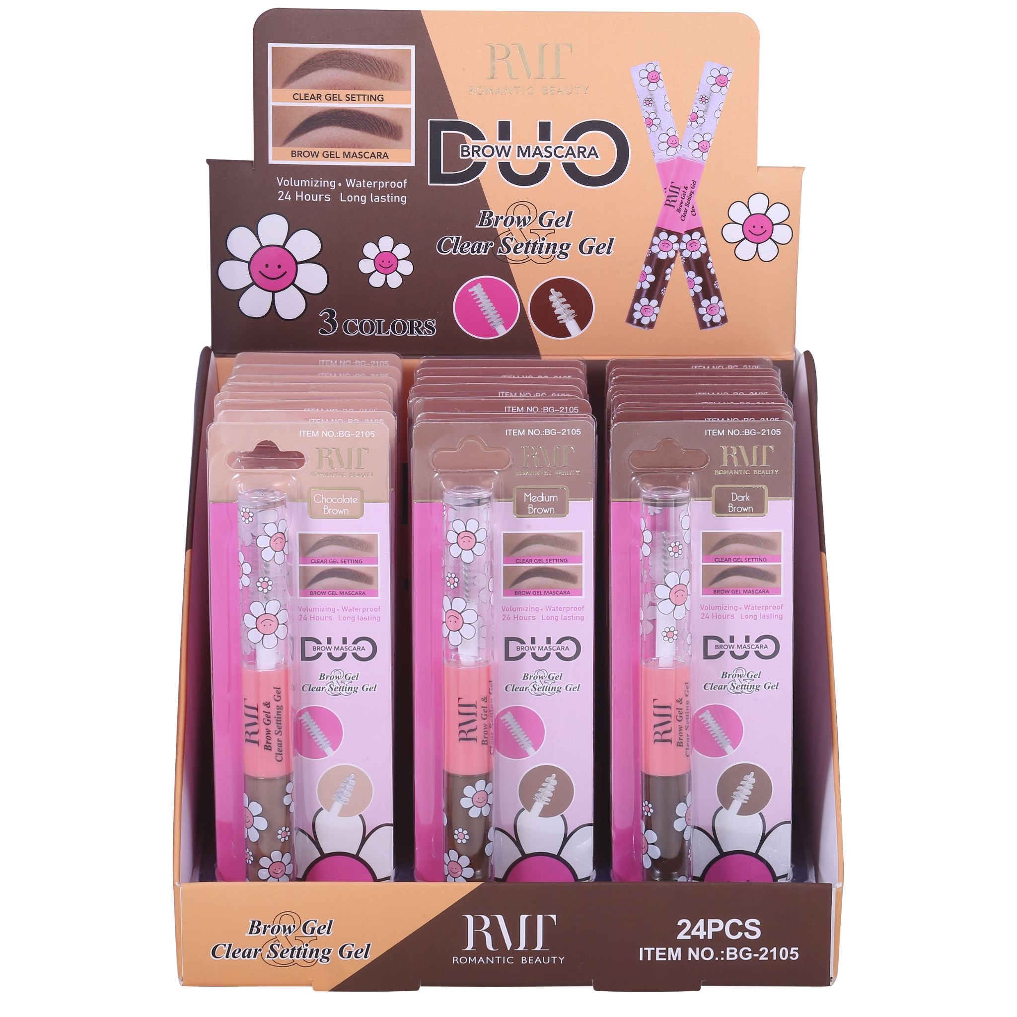 (24-pack) Romantic Beauty Brow Mascara Duo - Thumbnail 1