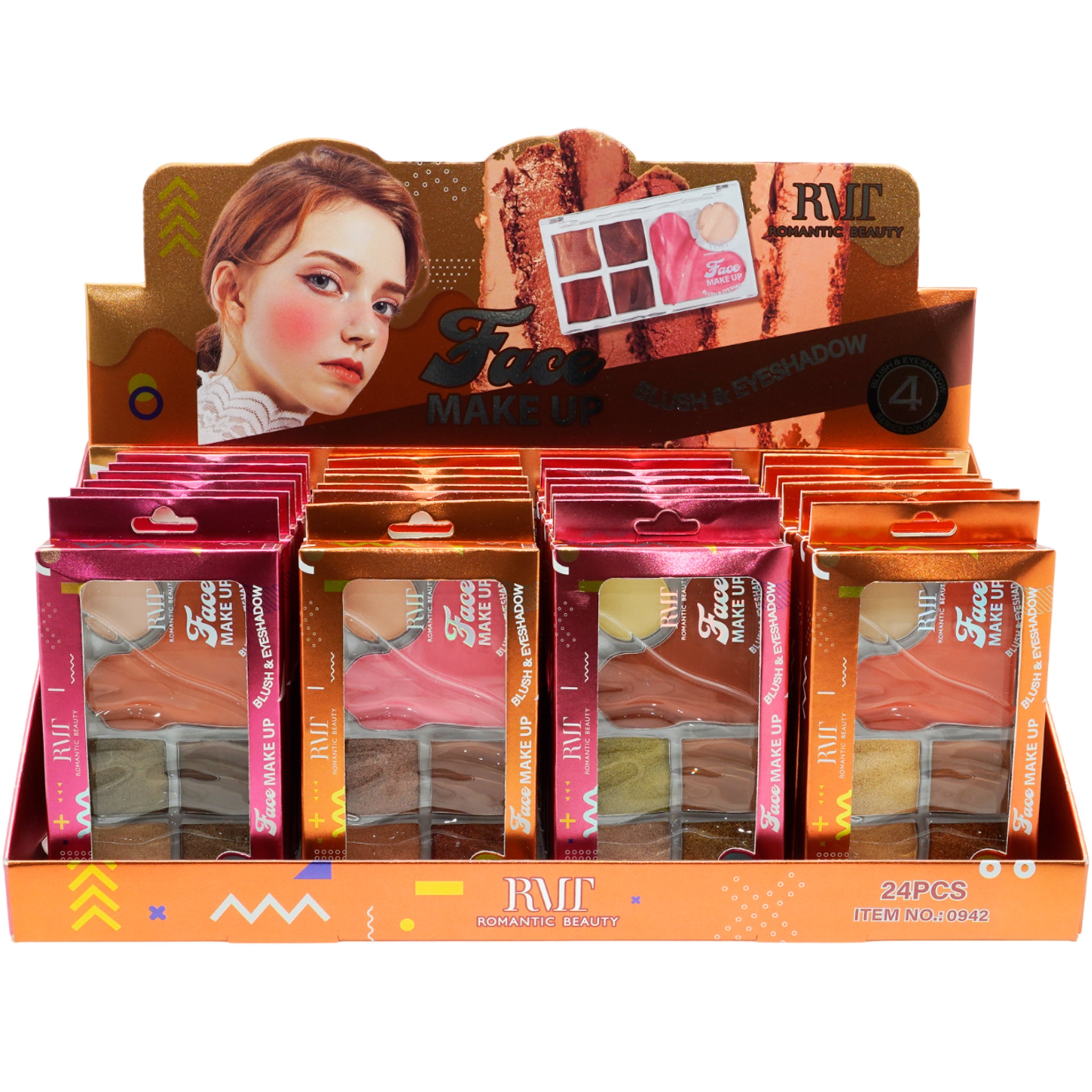 (24-pack) Romantic Beauty Face Makeup Palette