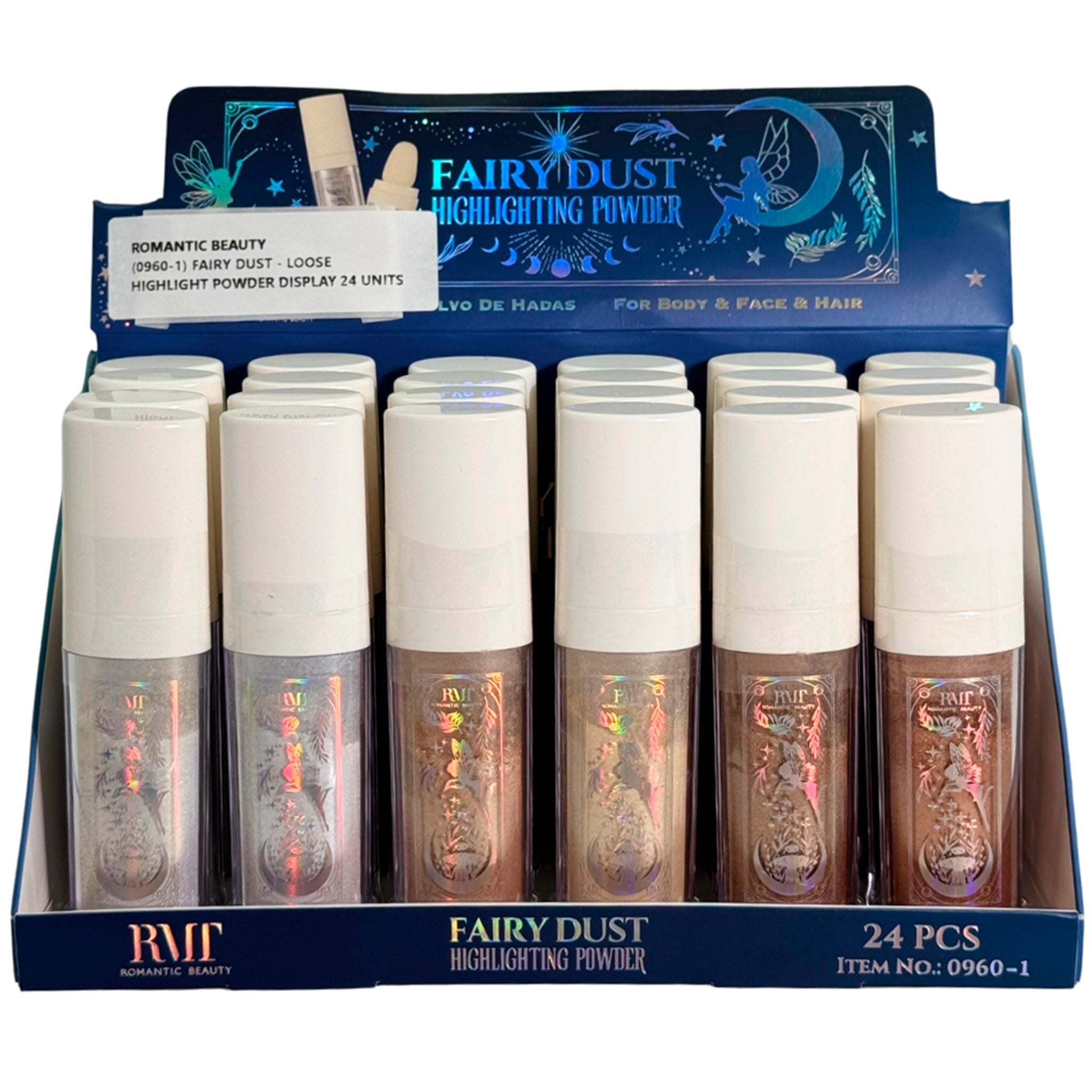 (24-pack) Romantic Beauty Fairy Dust Loose Highlight Powder