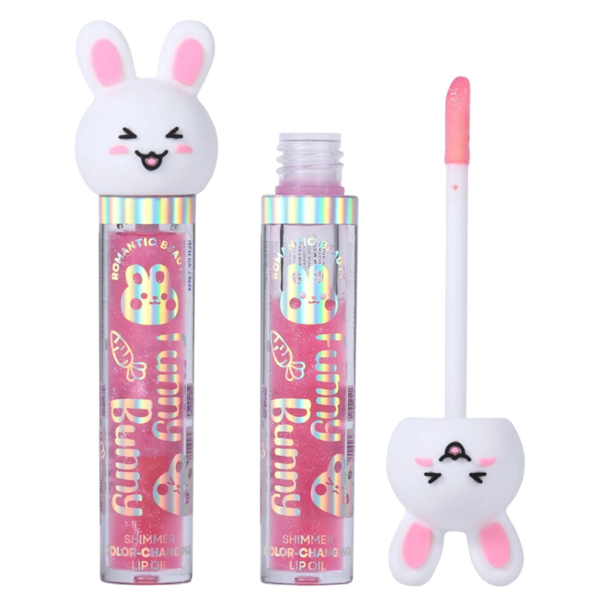 (24-pack) Romantic Beauty Funny Bunny Magic Shimmer Lip Oil - Thumbnail 2