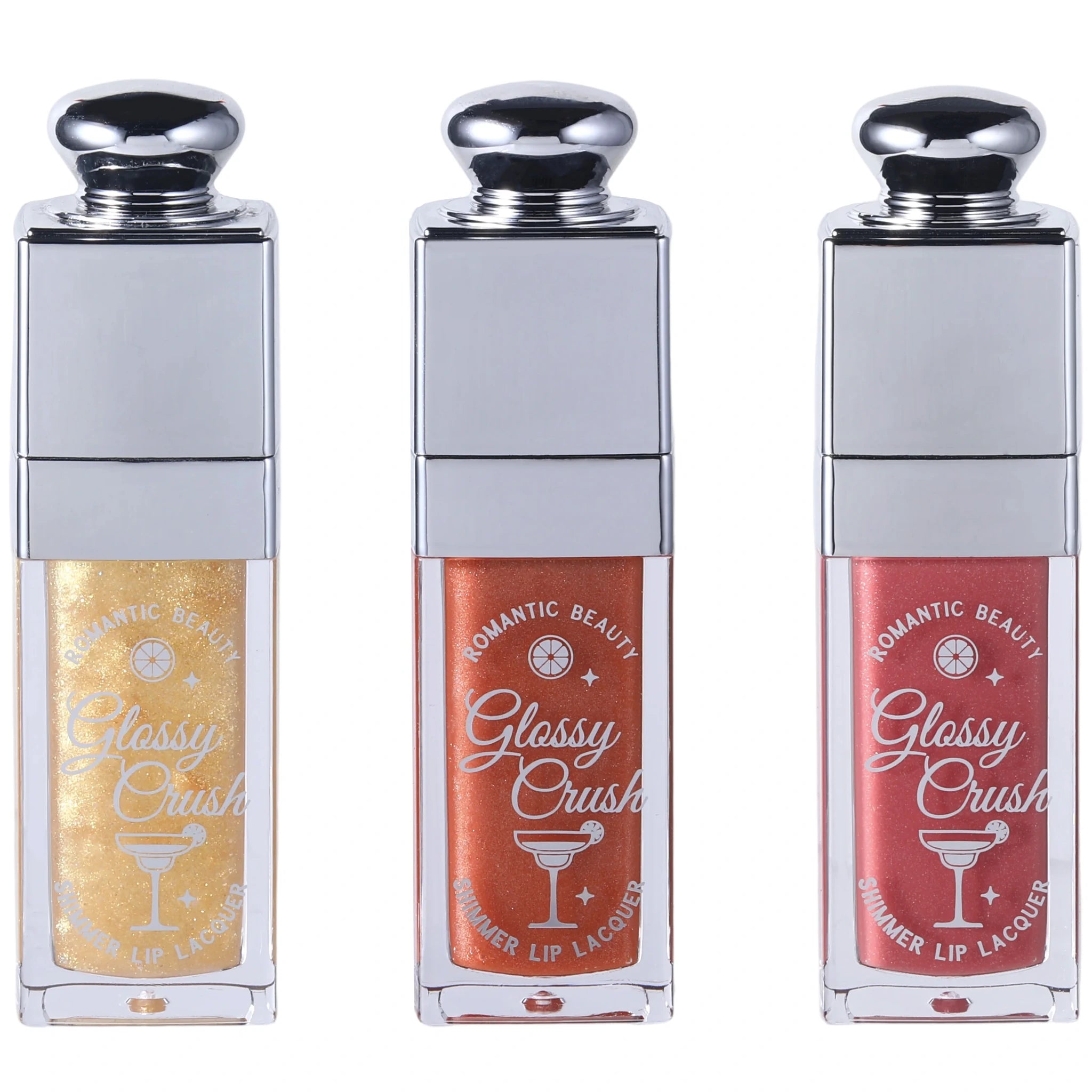 (24-pack) Romantic Beauty Glossy Crush Shimmer Lip - Thumbnail 2
