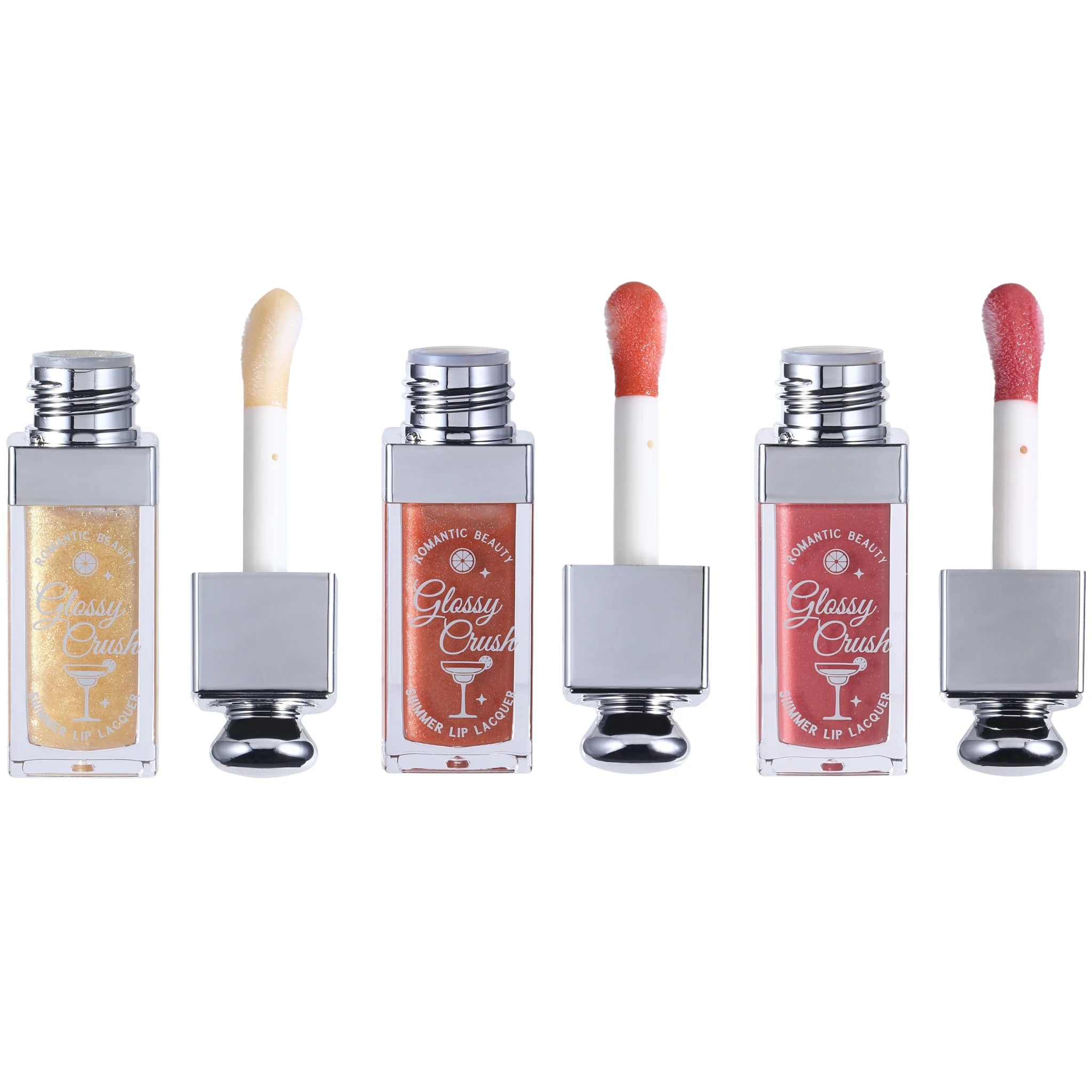(24-pack) Romantic Beauty Glossy Crush Shimmer Lip - Thumbnail 3