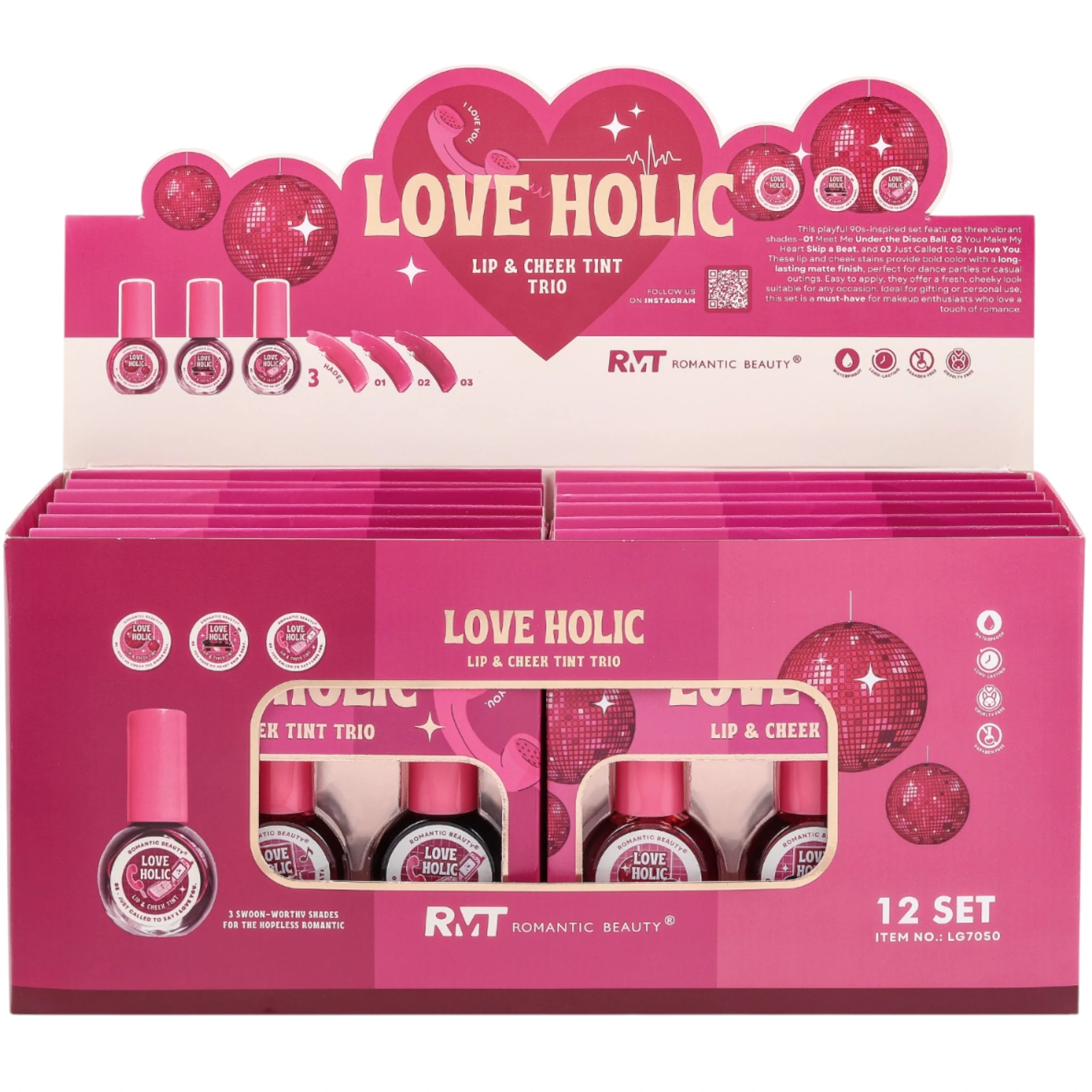 (12-pack) Romantic Beauty Love Holic Lip And Cheek (Set)