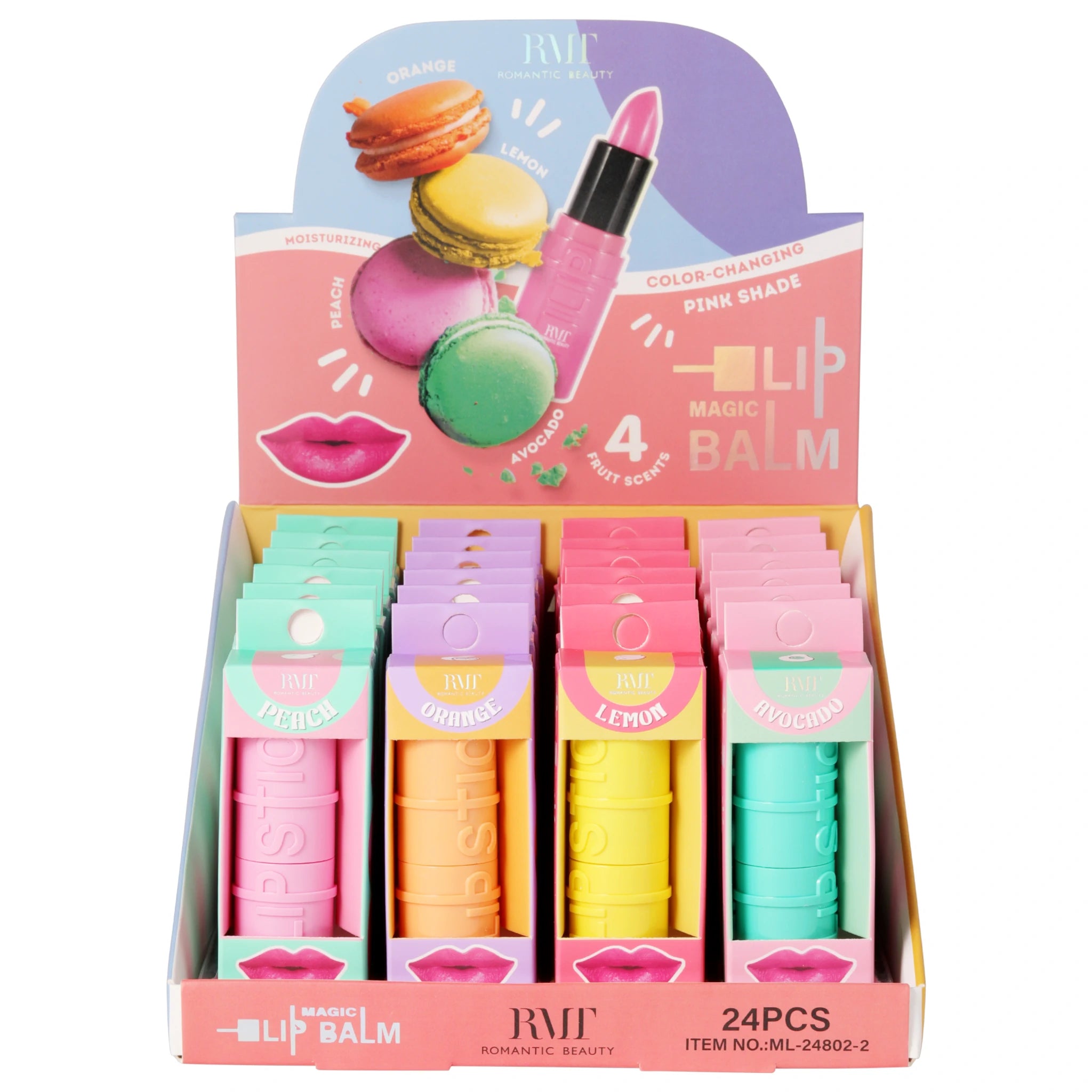 (24-pack) Romantic Beauty Magic Lipstick Balm