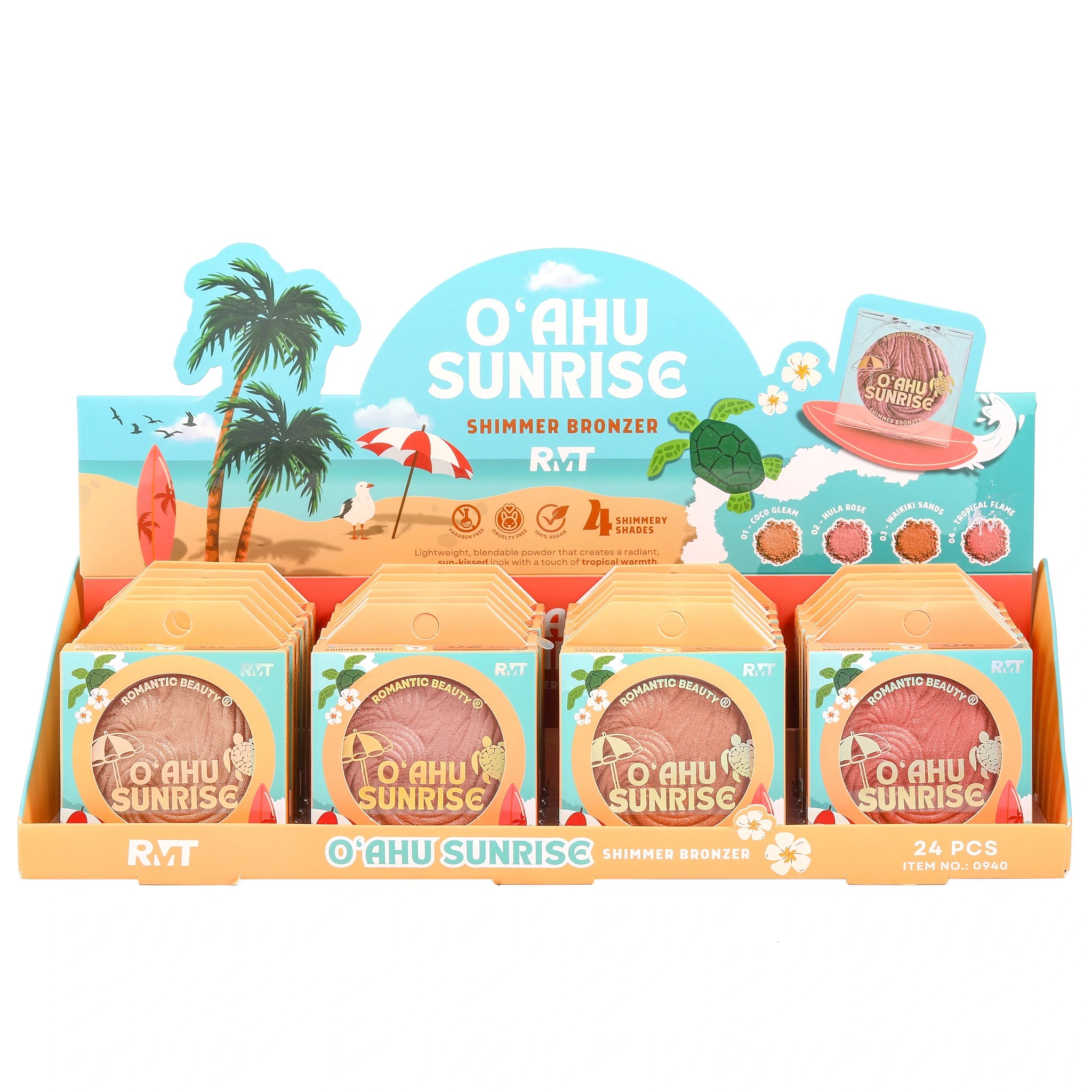 (24-pack) Romantic Beauty Oahu Sunrise Shimmer Bronze