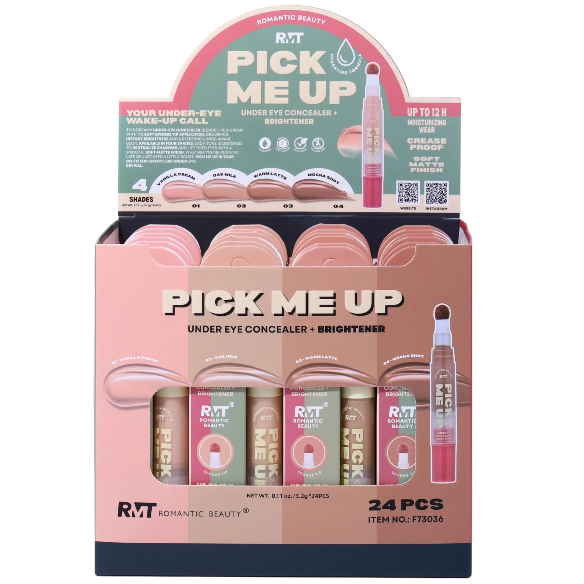 (24-pack) Romantic Beauty Pick Me Up Under Eye Concealer + Brightener
