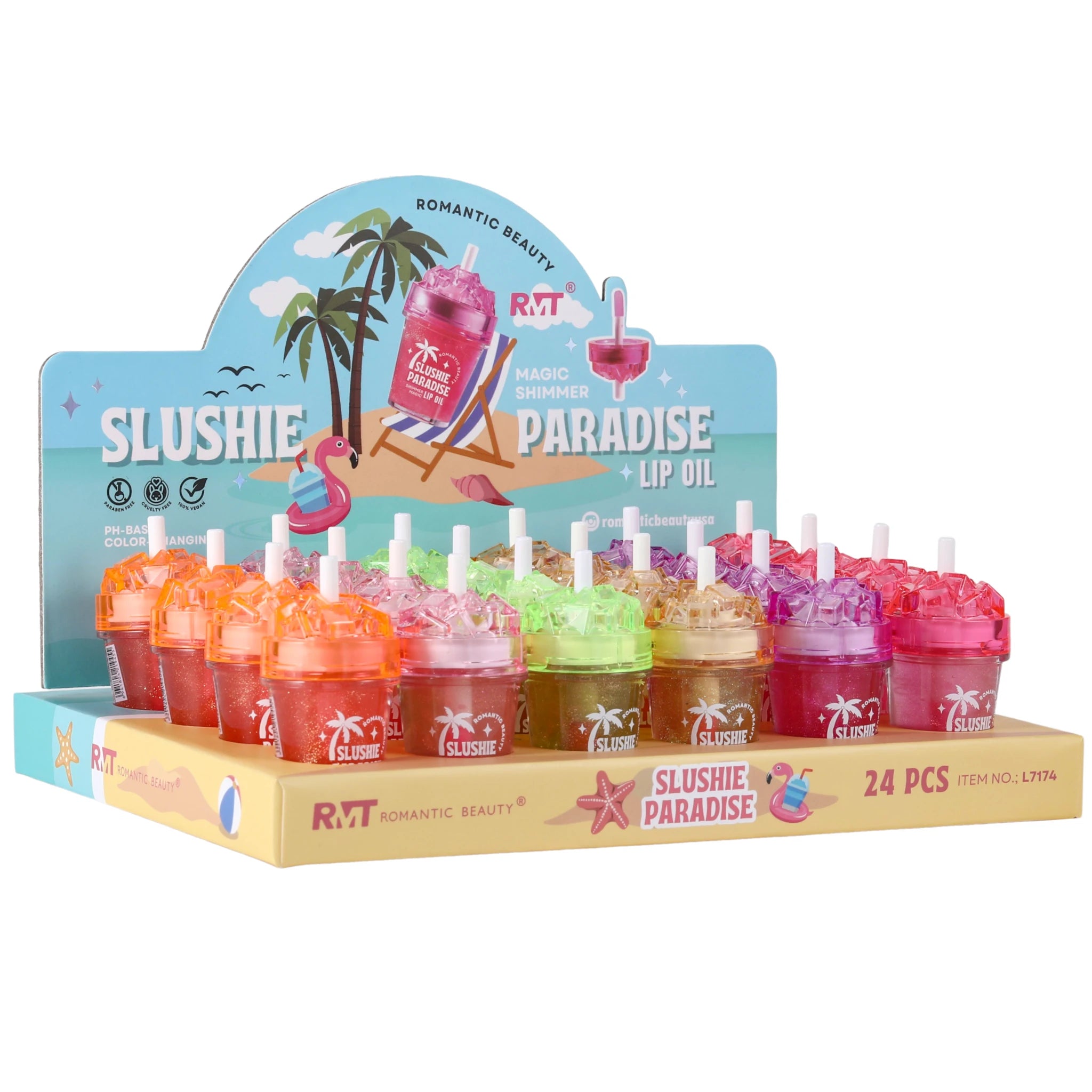 (24-pack) Romantic Beauty Slushie Paradise Lip Oil