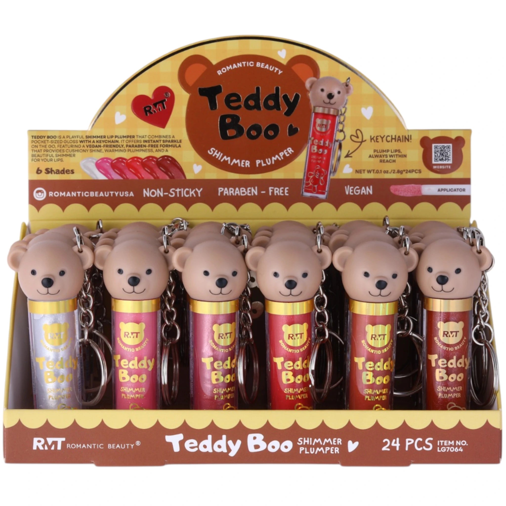 (24-pack) Romantic Beauty Teddy Boo Shimmer Plumper