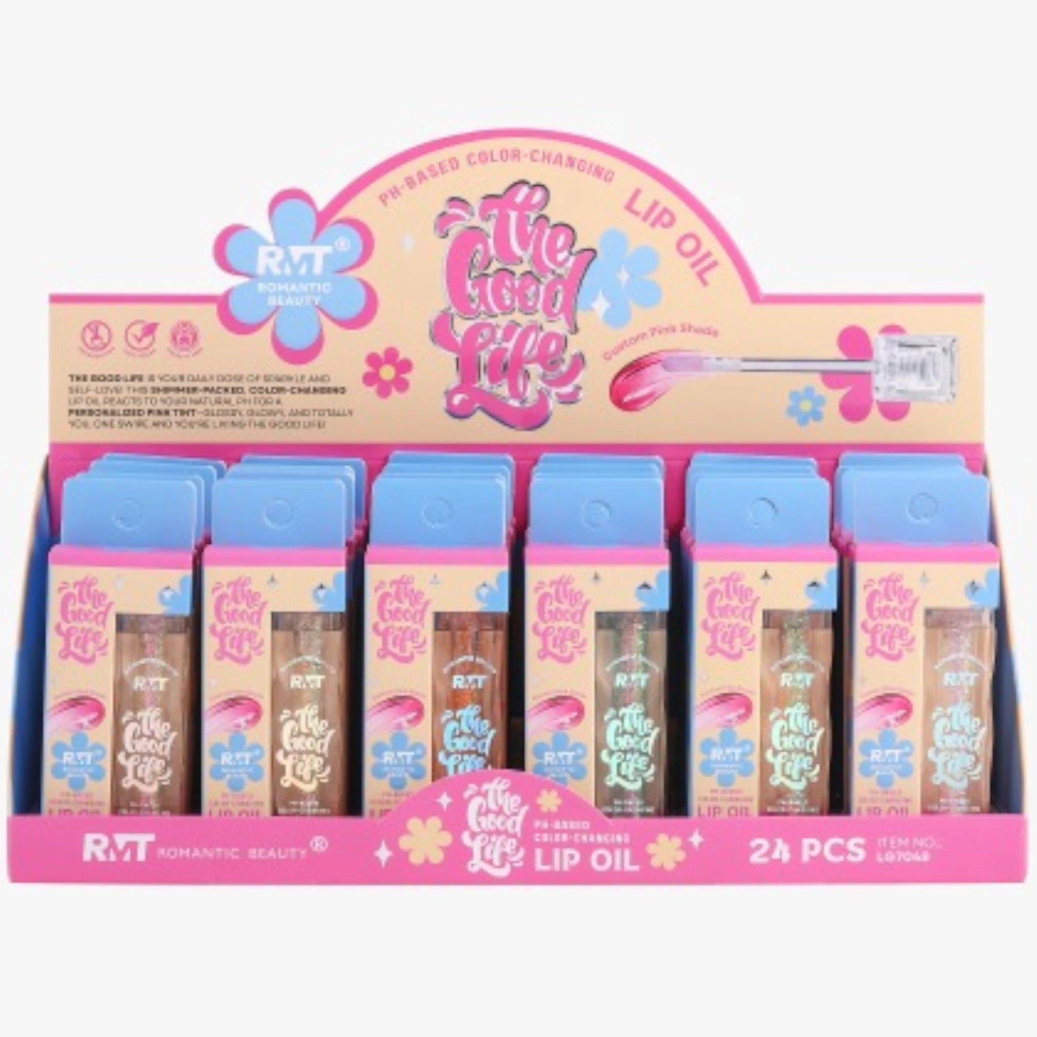 (24-pack) Romantic Beauty The Good Life Lip Oil Magic