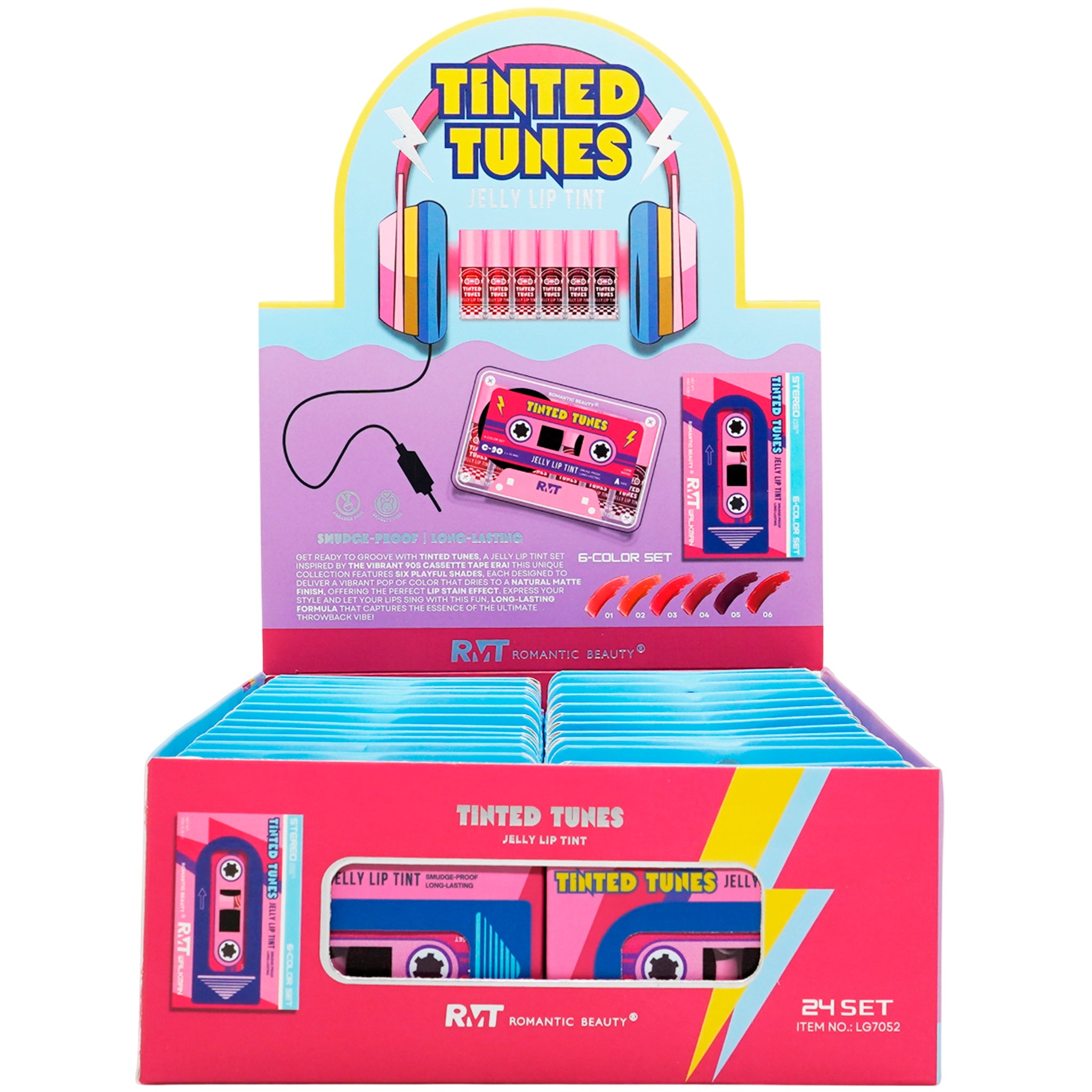 (24-pack) Romantic Beauty Tinted Tunes Jelly Lip Tint (Set)