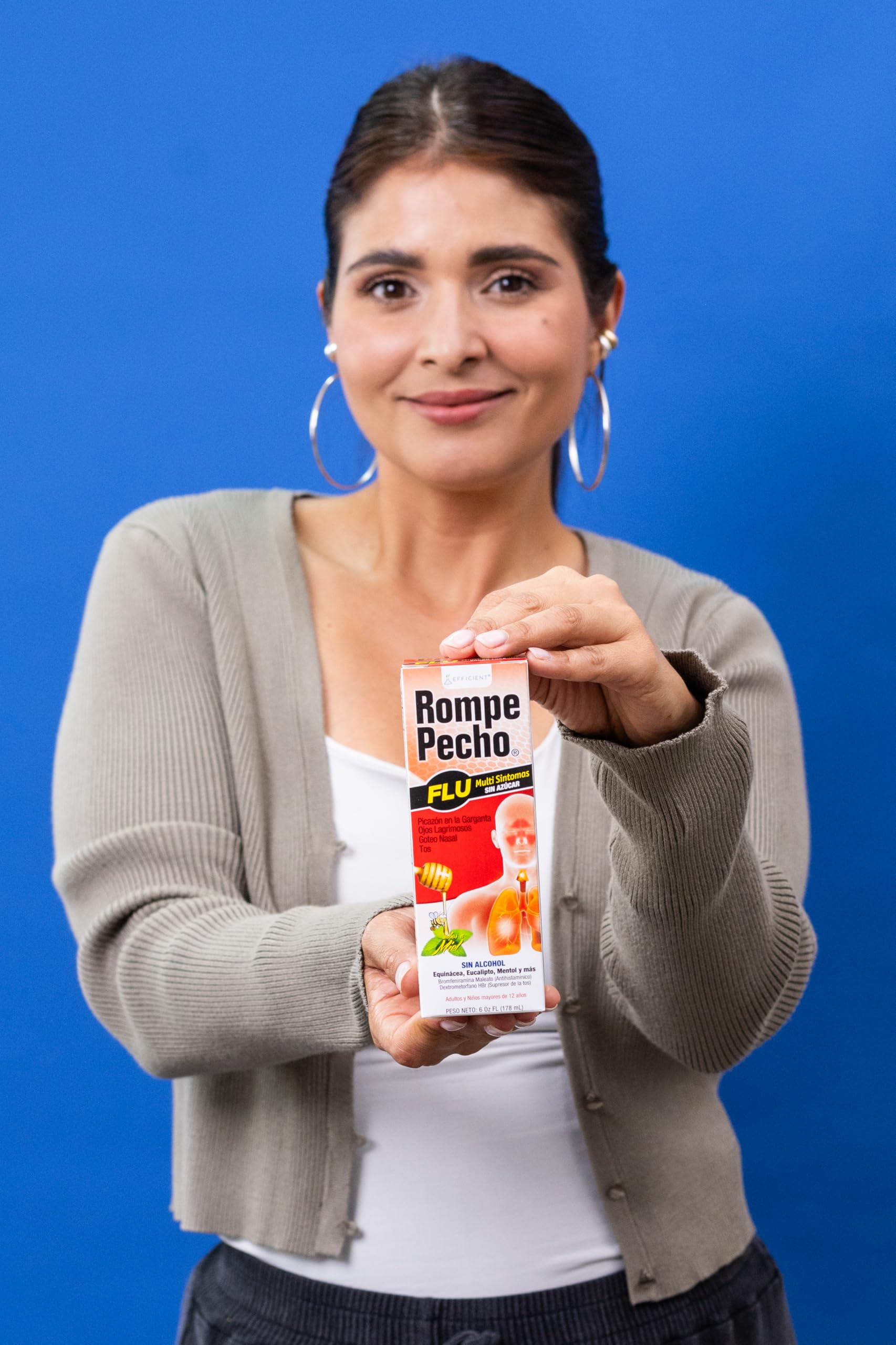 Rompe Pecho Sf Flu Cold and Flu Syrup 6 oz - Thumbnail 2