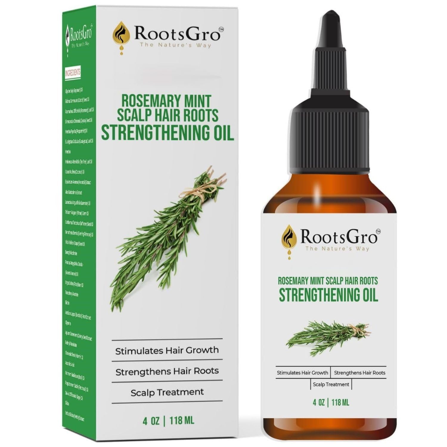 Rootsgro Rosemary Mint Oil 4 oz
