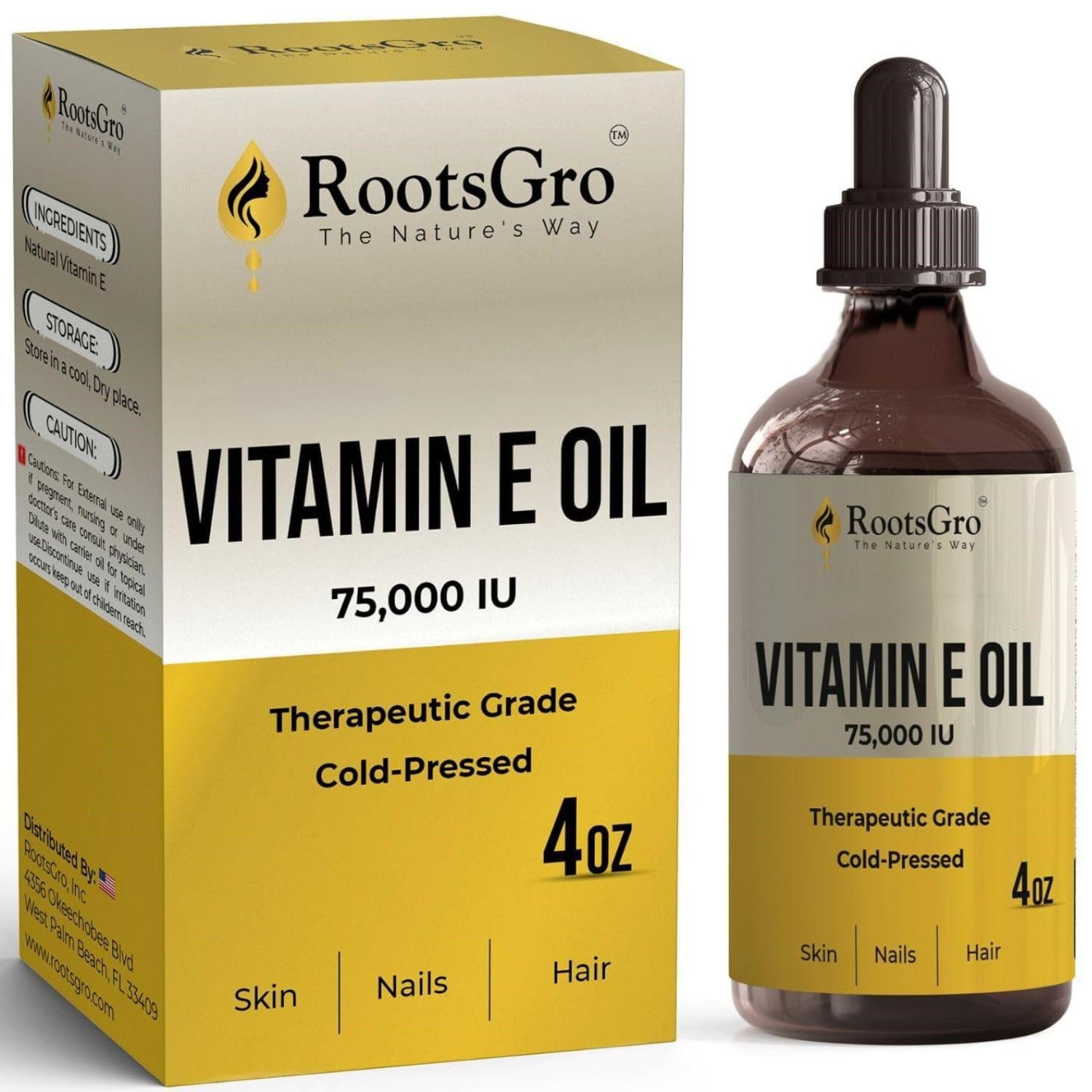 Rootsgro Vitamin E Oil 4 oz